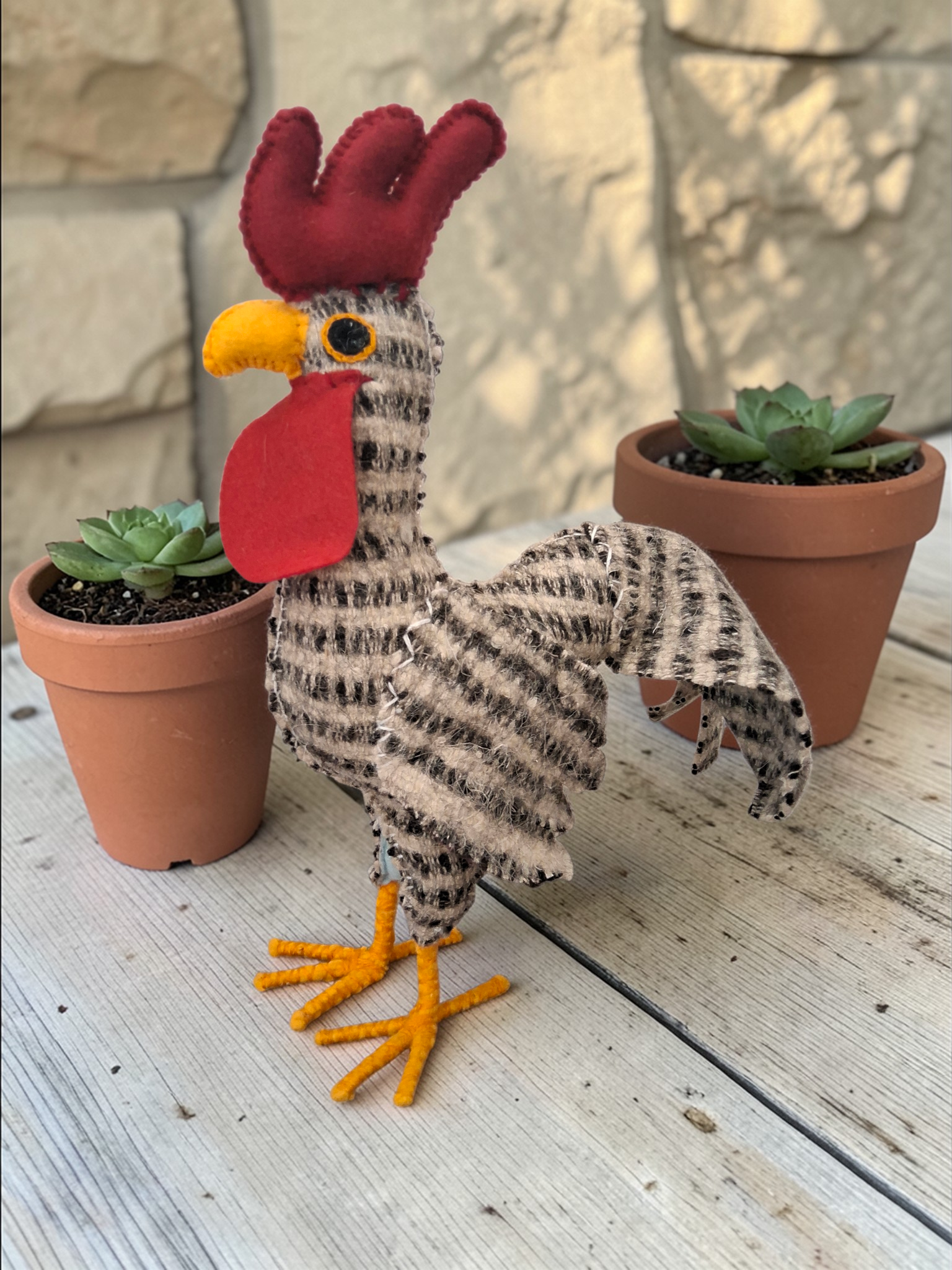 Handmade Rooster Decor