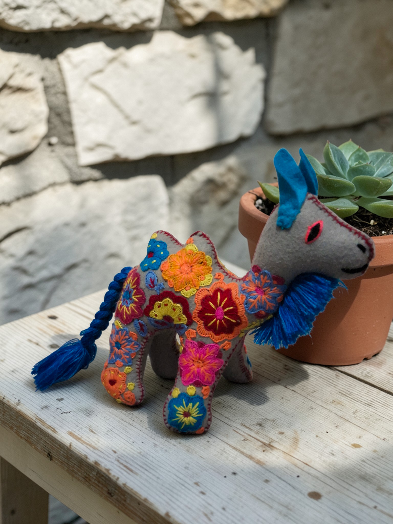 Embroidered Plush Camel