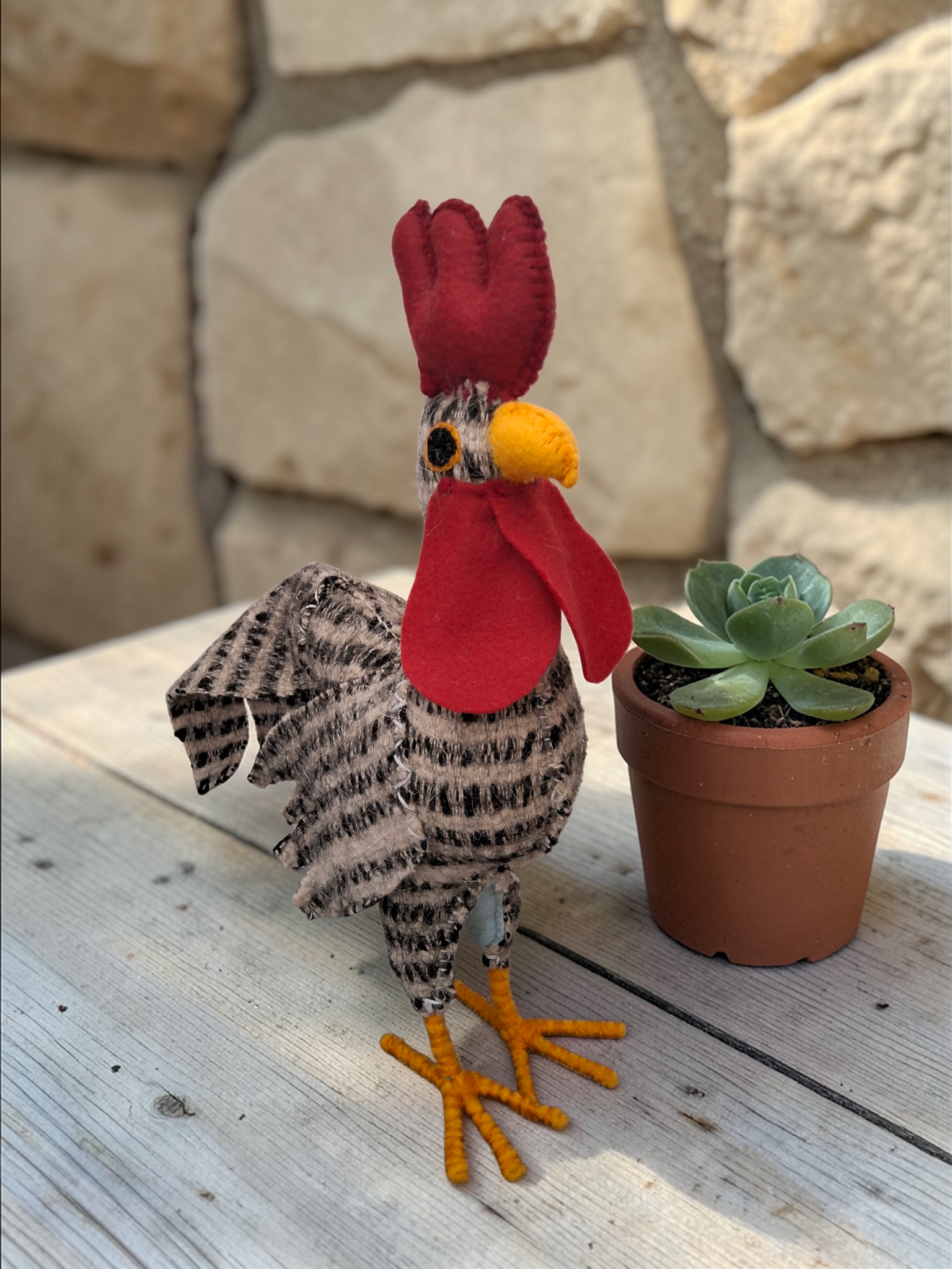 Handmade Rooster Decor