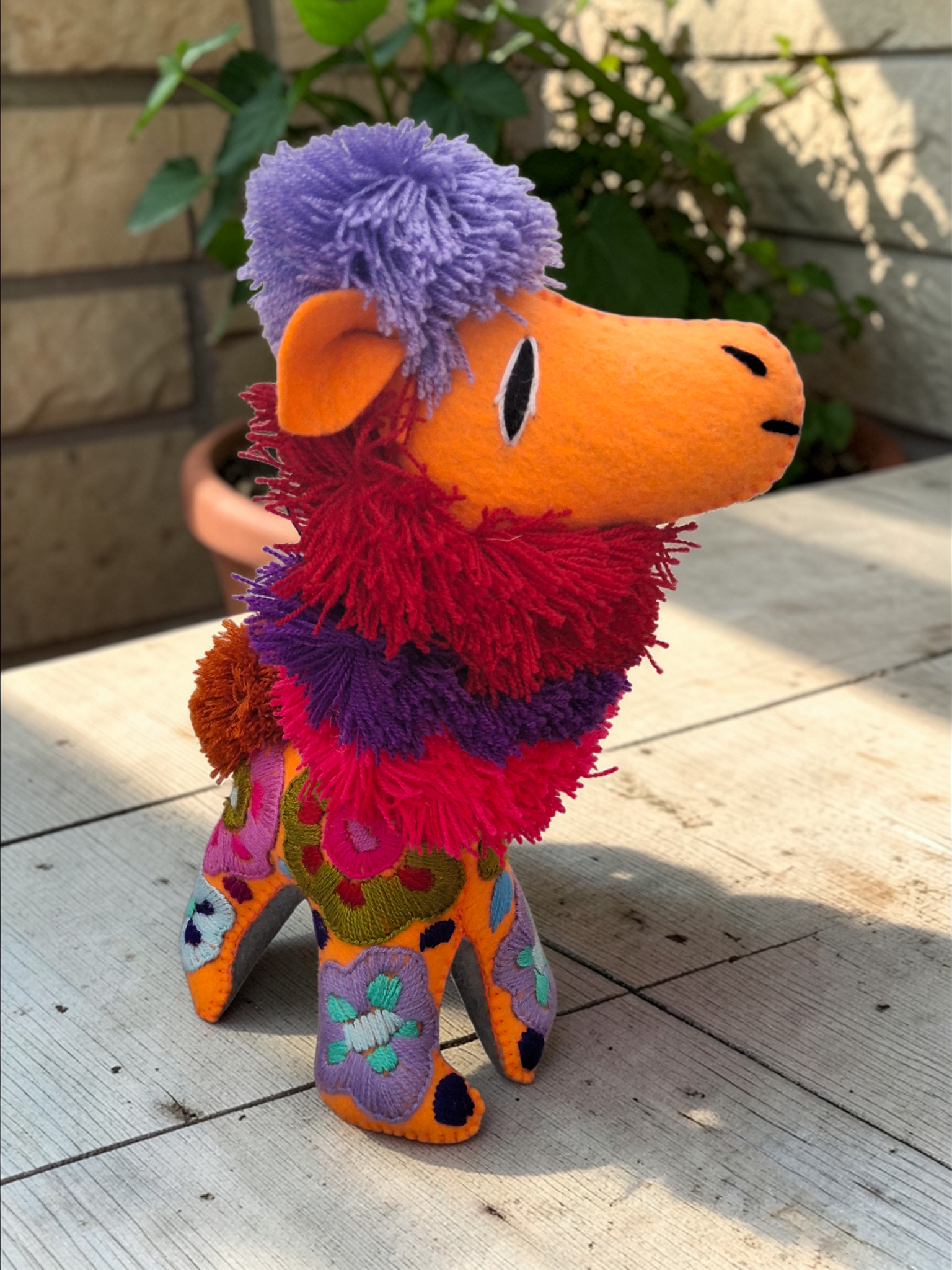 Handmade Plush Llama