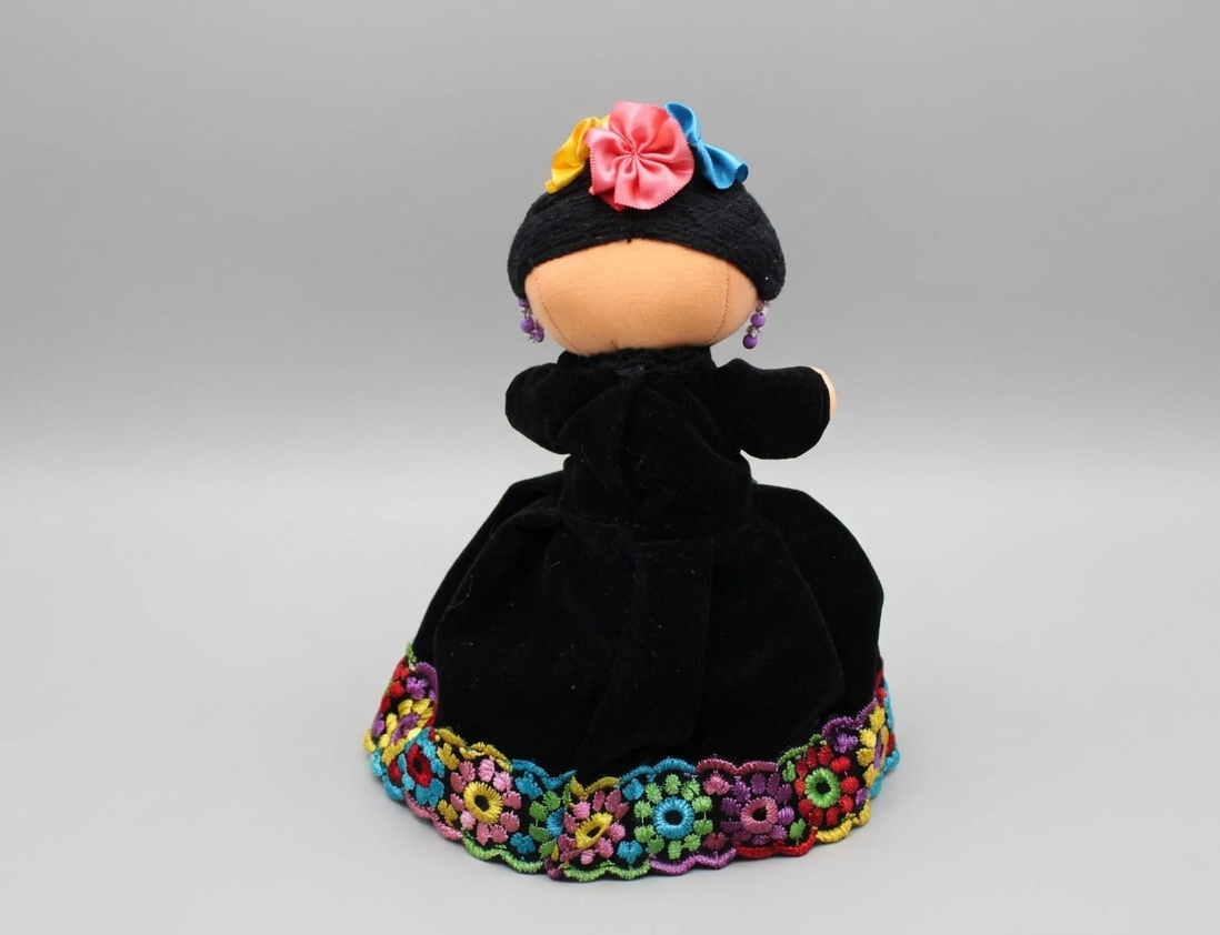 Frida-Inspired Plush Doll