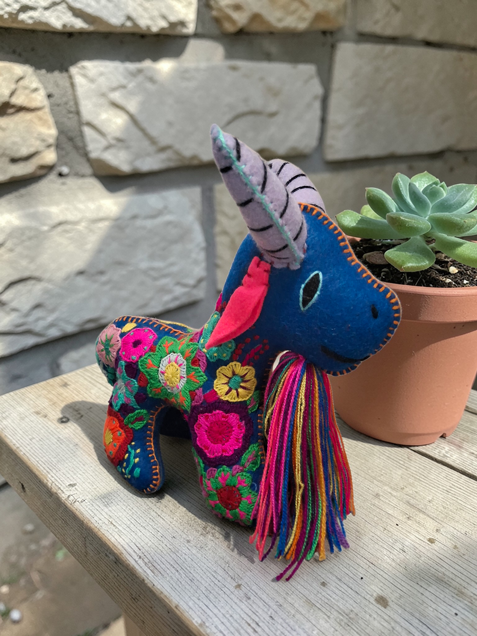 Embroidered Goat Plush