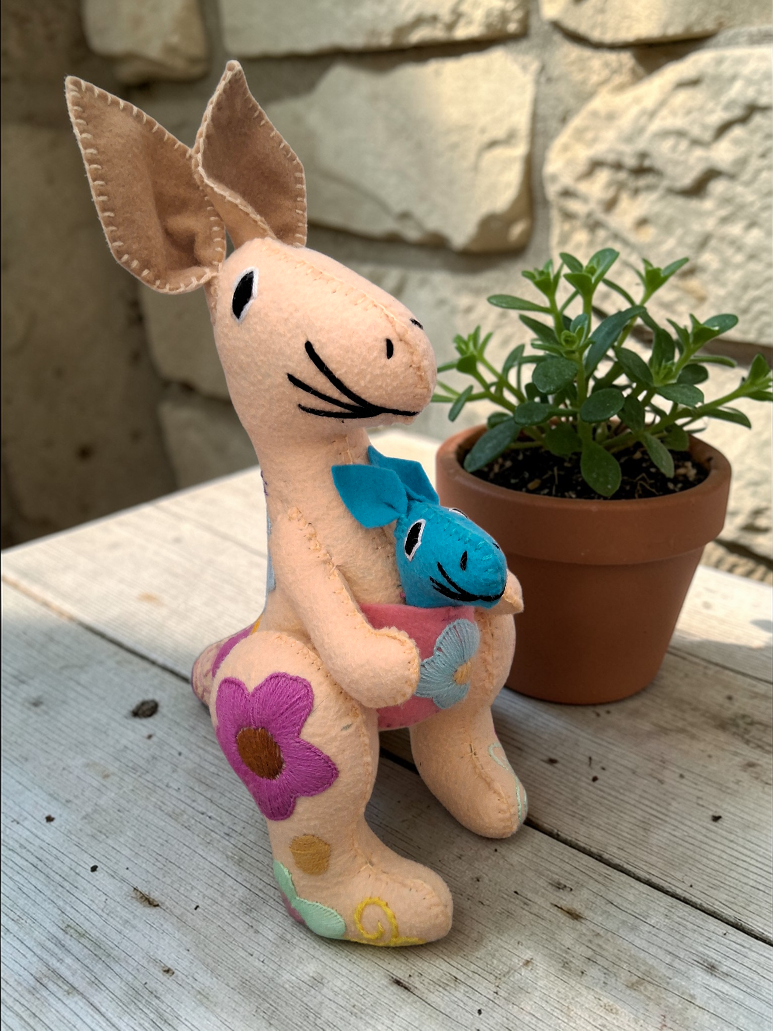 Handmade Kangaroo Plush Toy