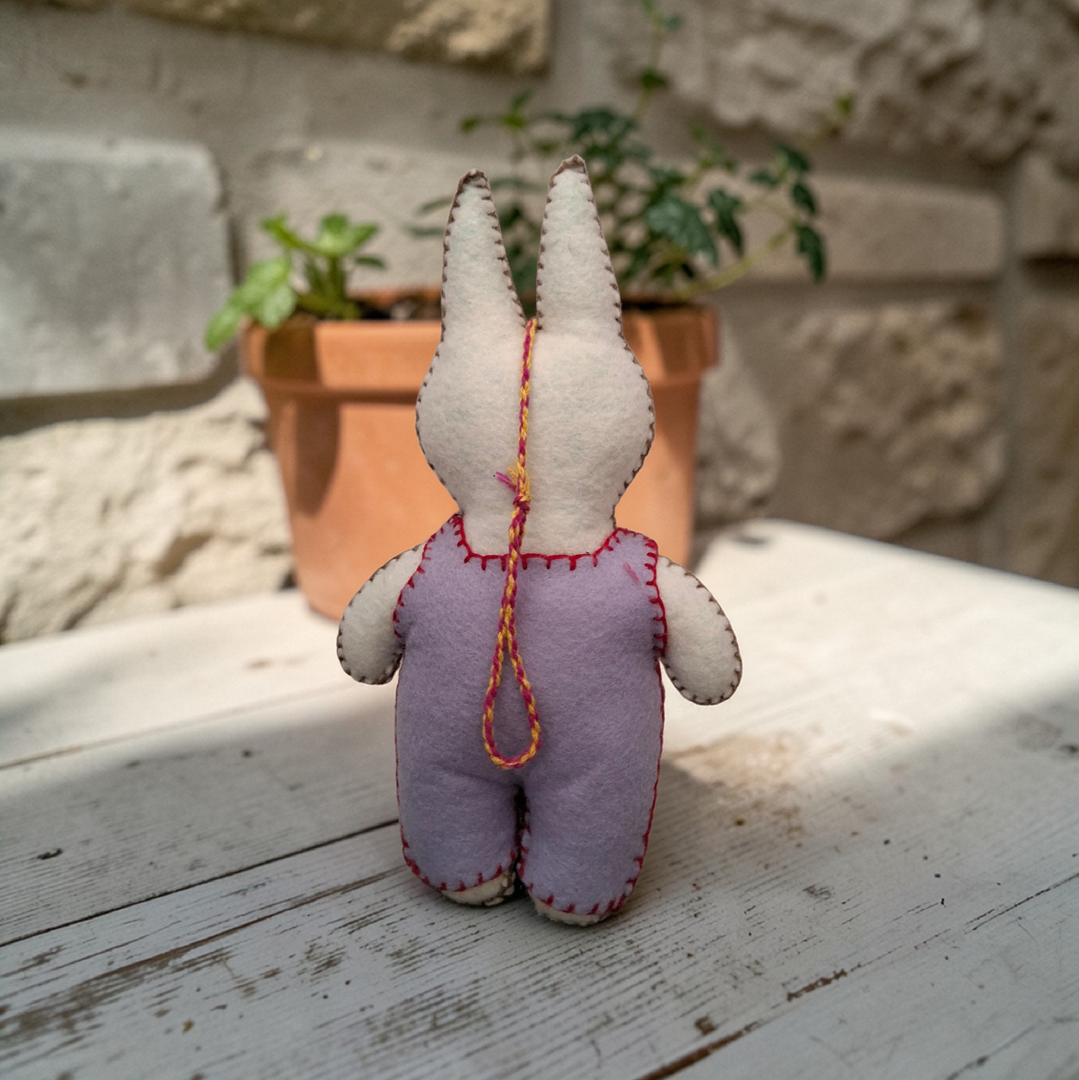 Embroidered Bunny Plush