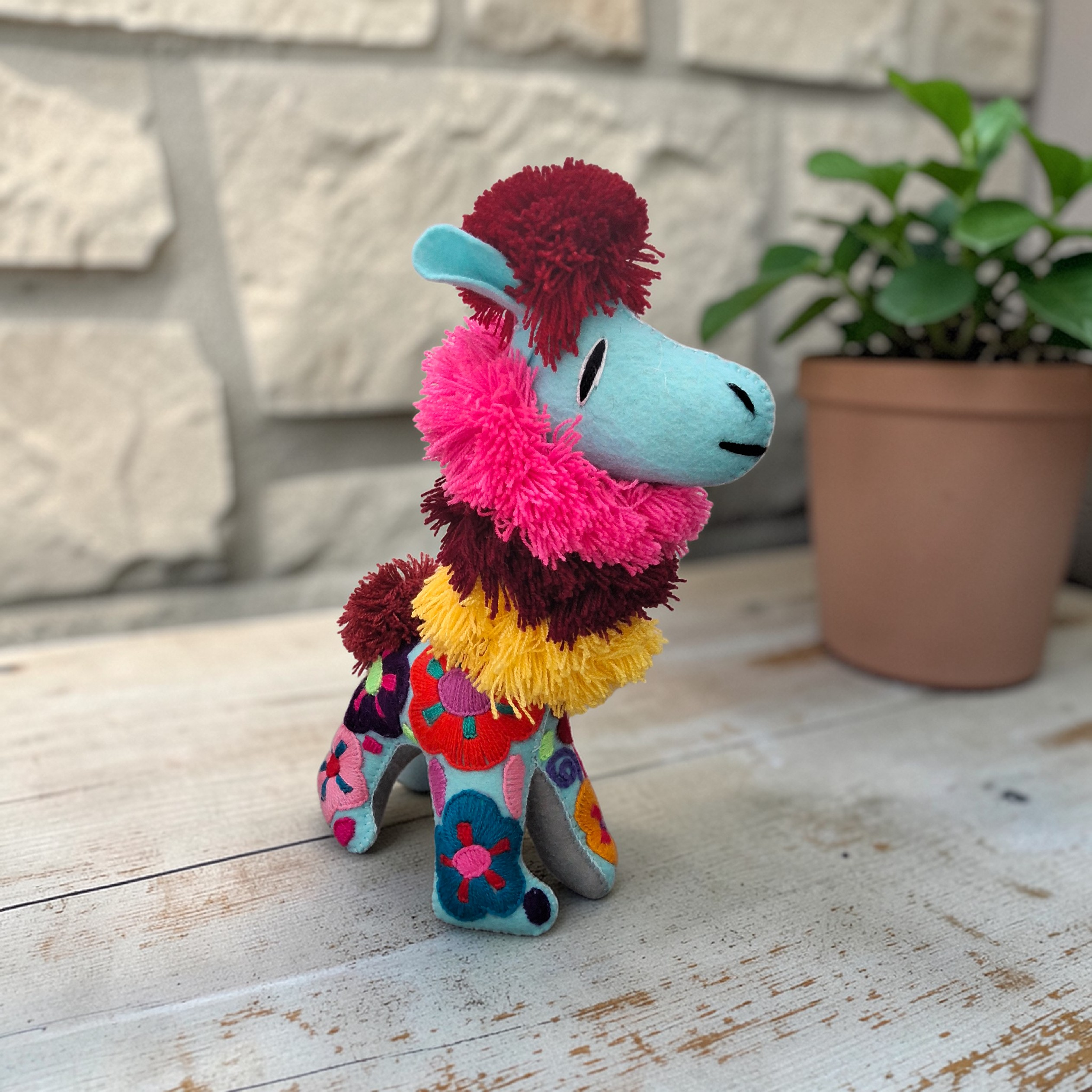 Handmade Plush Llama