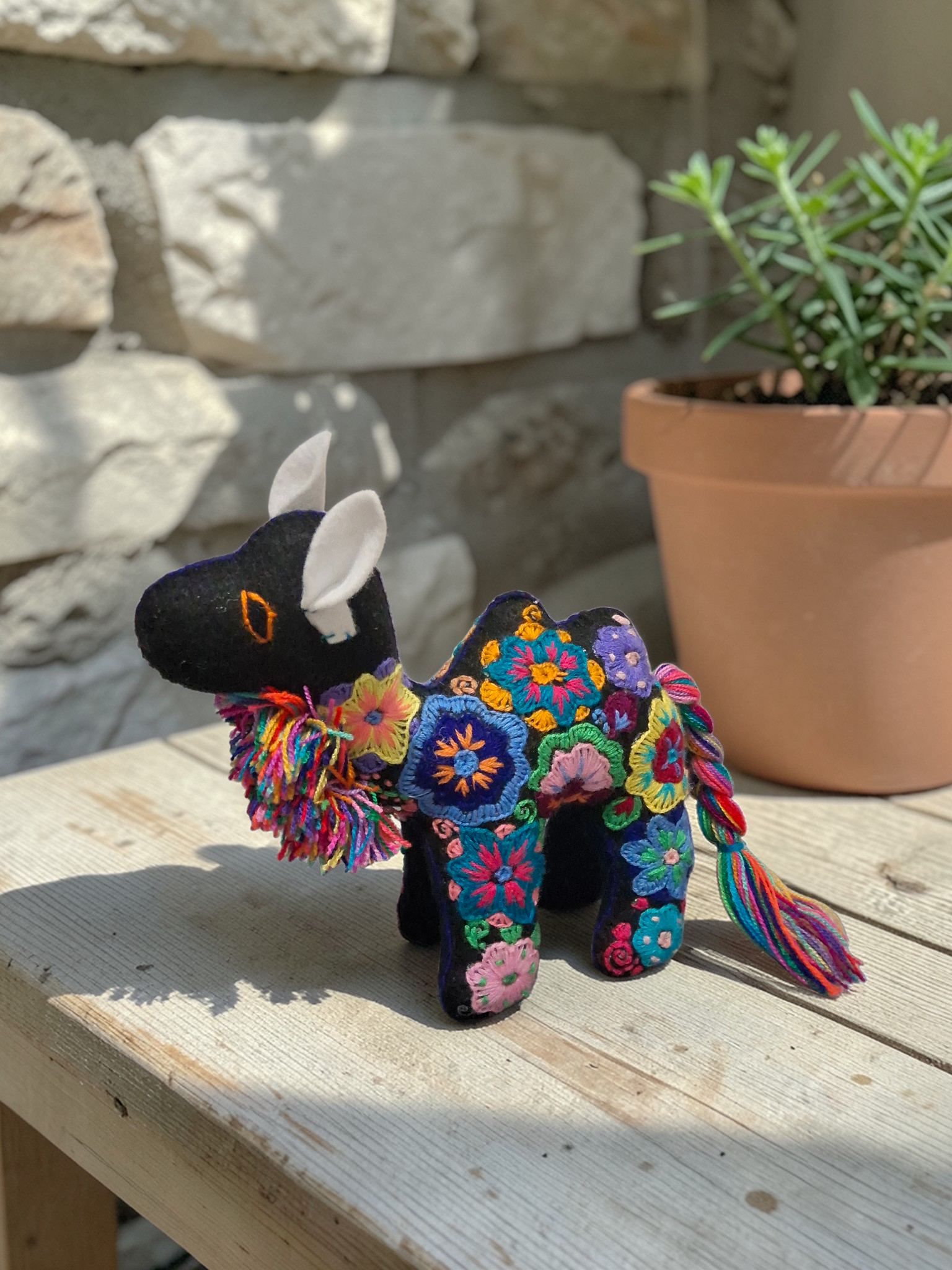 Embroidered Plush Camel