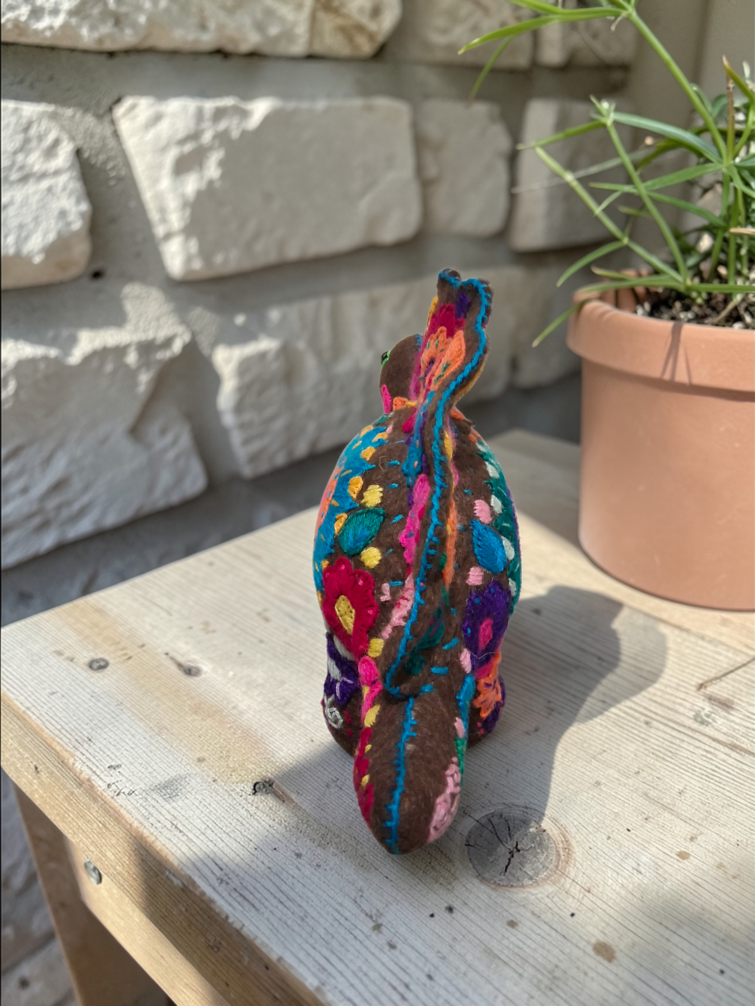 Handmade Felt Dinosaur Plush