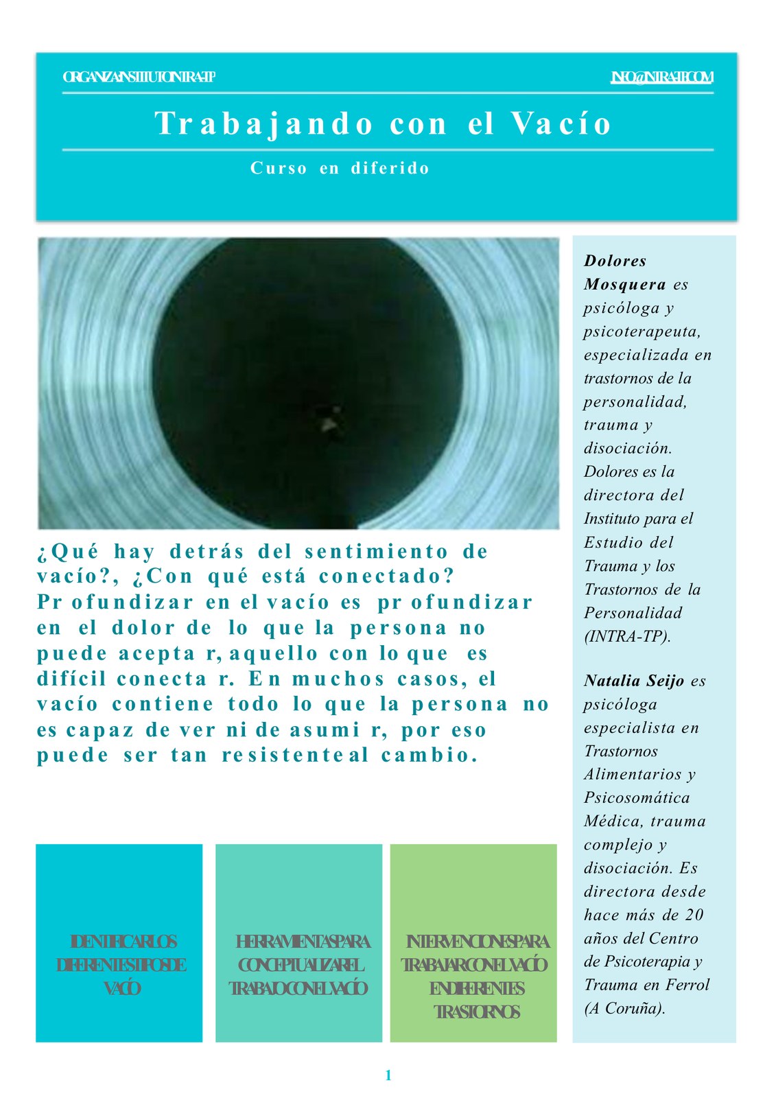 Trabajando con el vacío