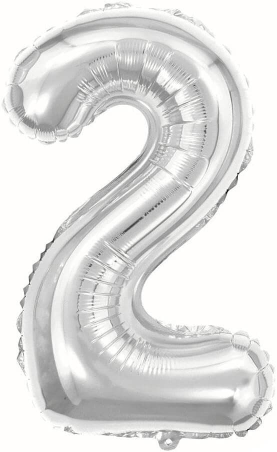 Balões de Números Metalizados 40cm
