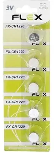 Bateria Flex FX-CR1220 3V - unidade
