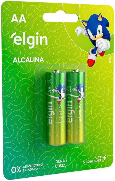 Pilhas AA Elgin Alcalina Sonic