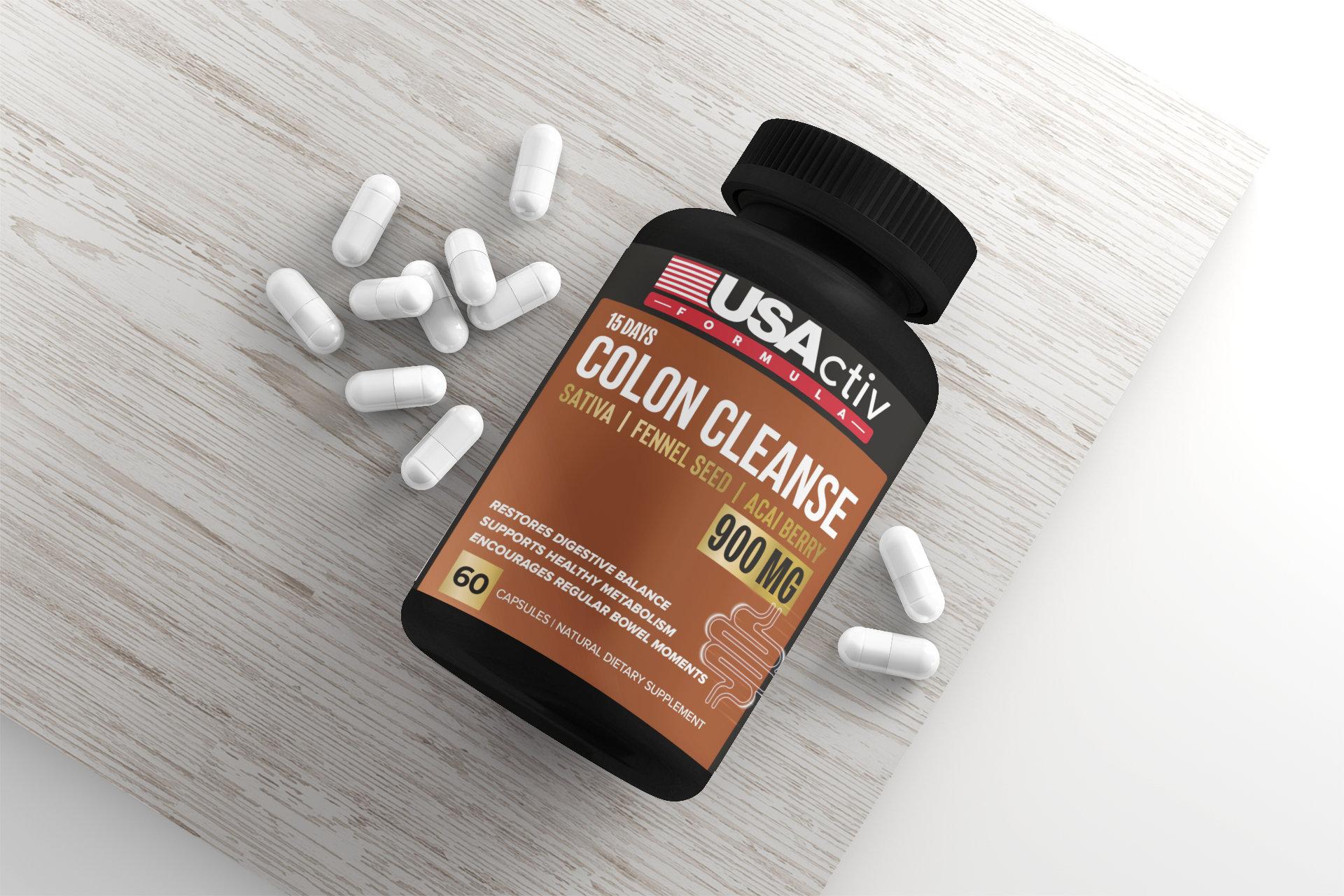 Colon Cleanse 900mg Supplement