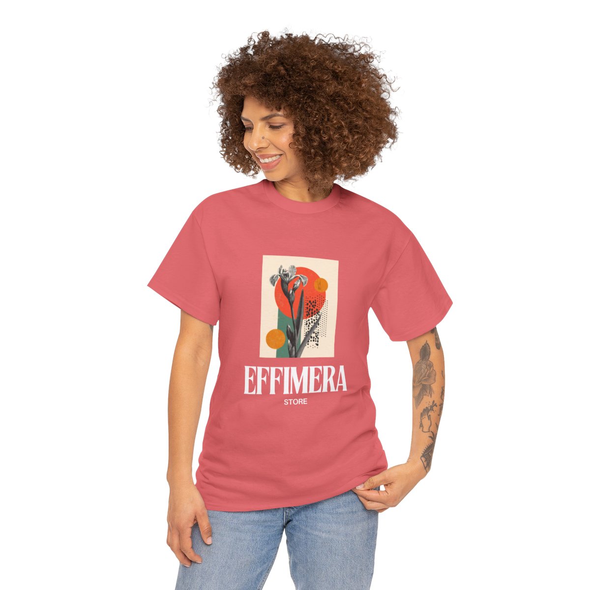 Effímera Floral Art Camiseta