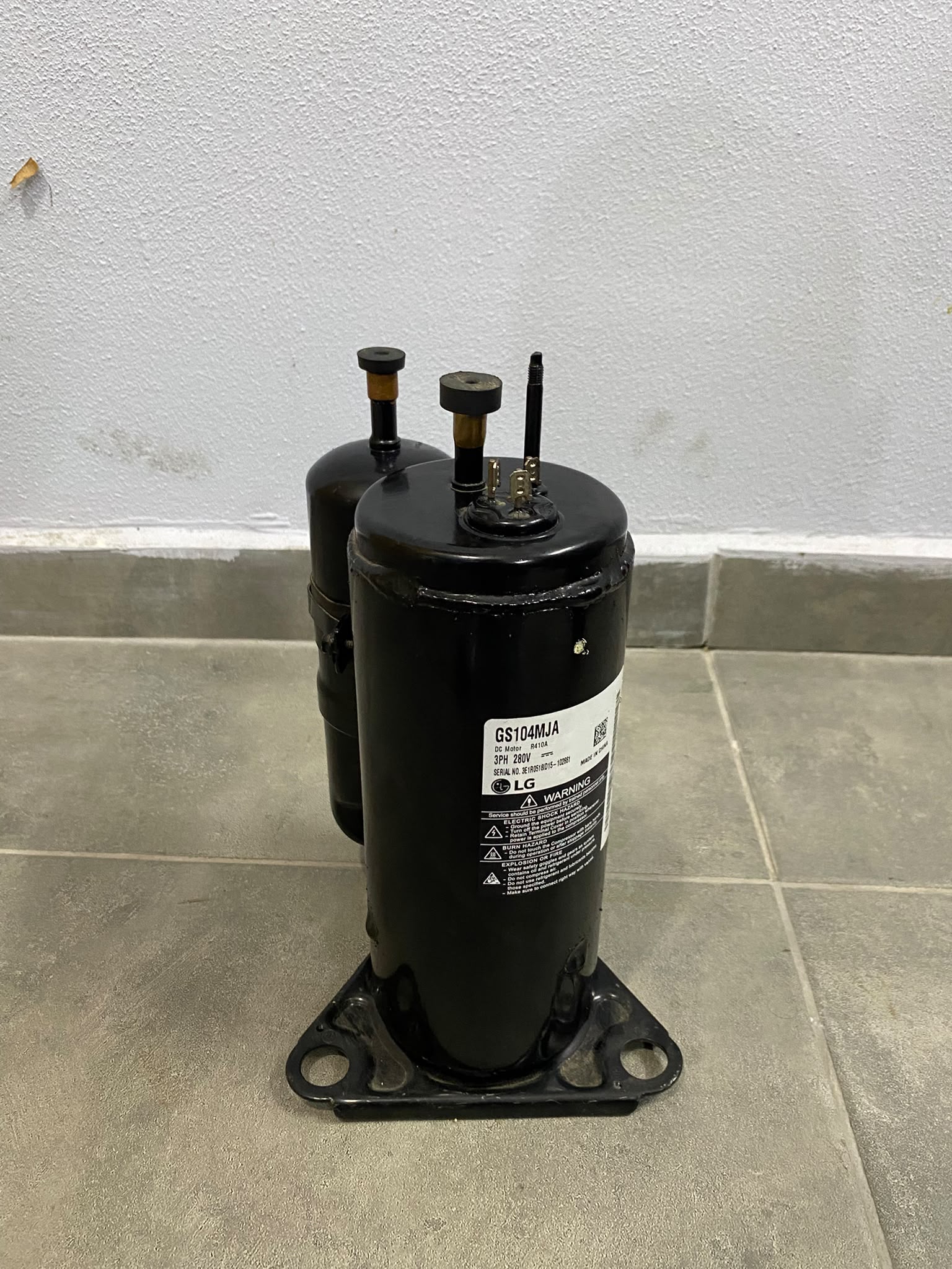 LG GS104MJA DC Inverter Rotary Klima Kompresörü R410A | Orijinal LG