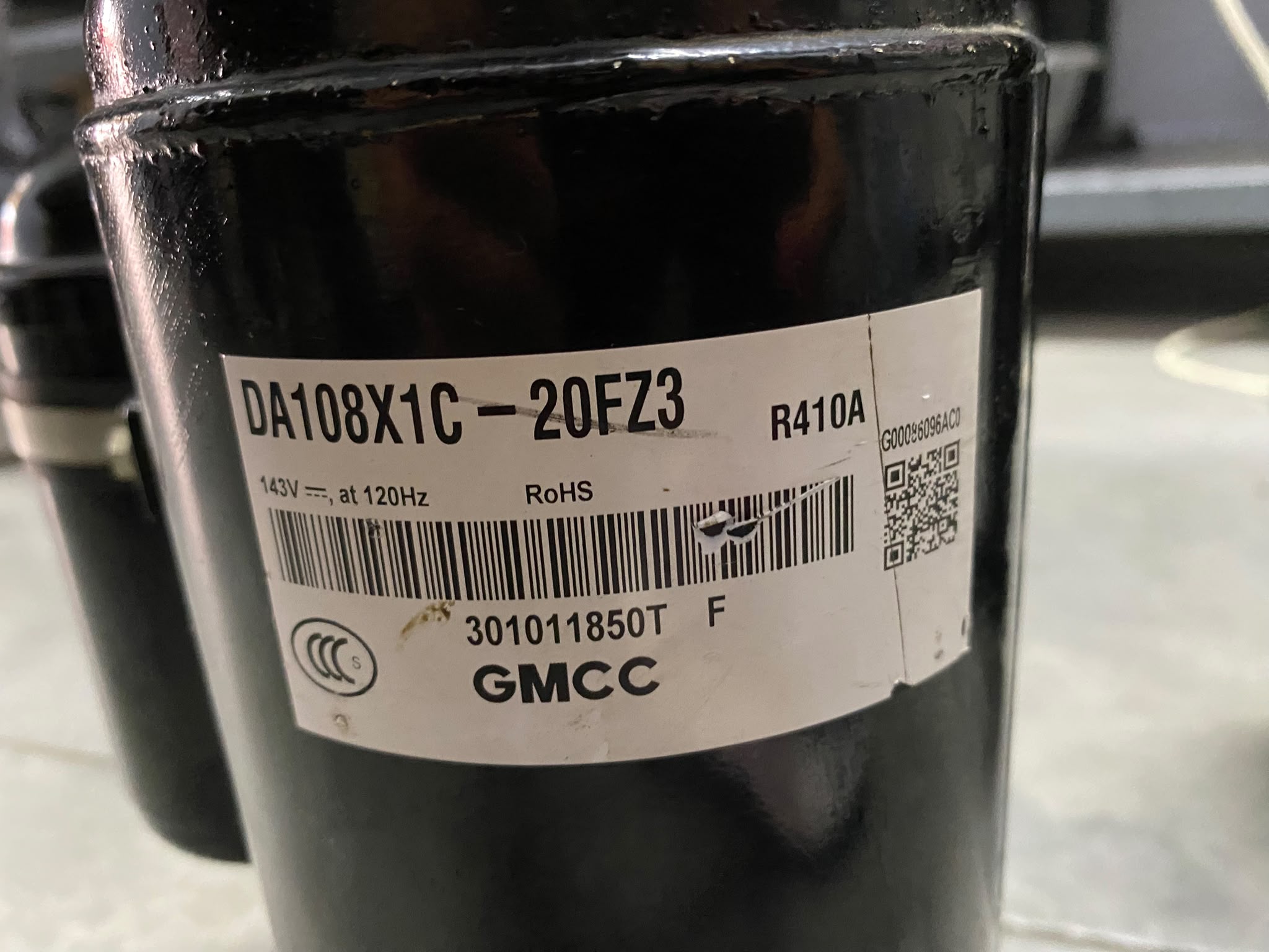 GMCC DA108X1C-20FZ3 DC Inverter Rotary Klima Kompresörü | Orijinal GMCC