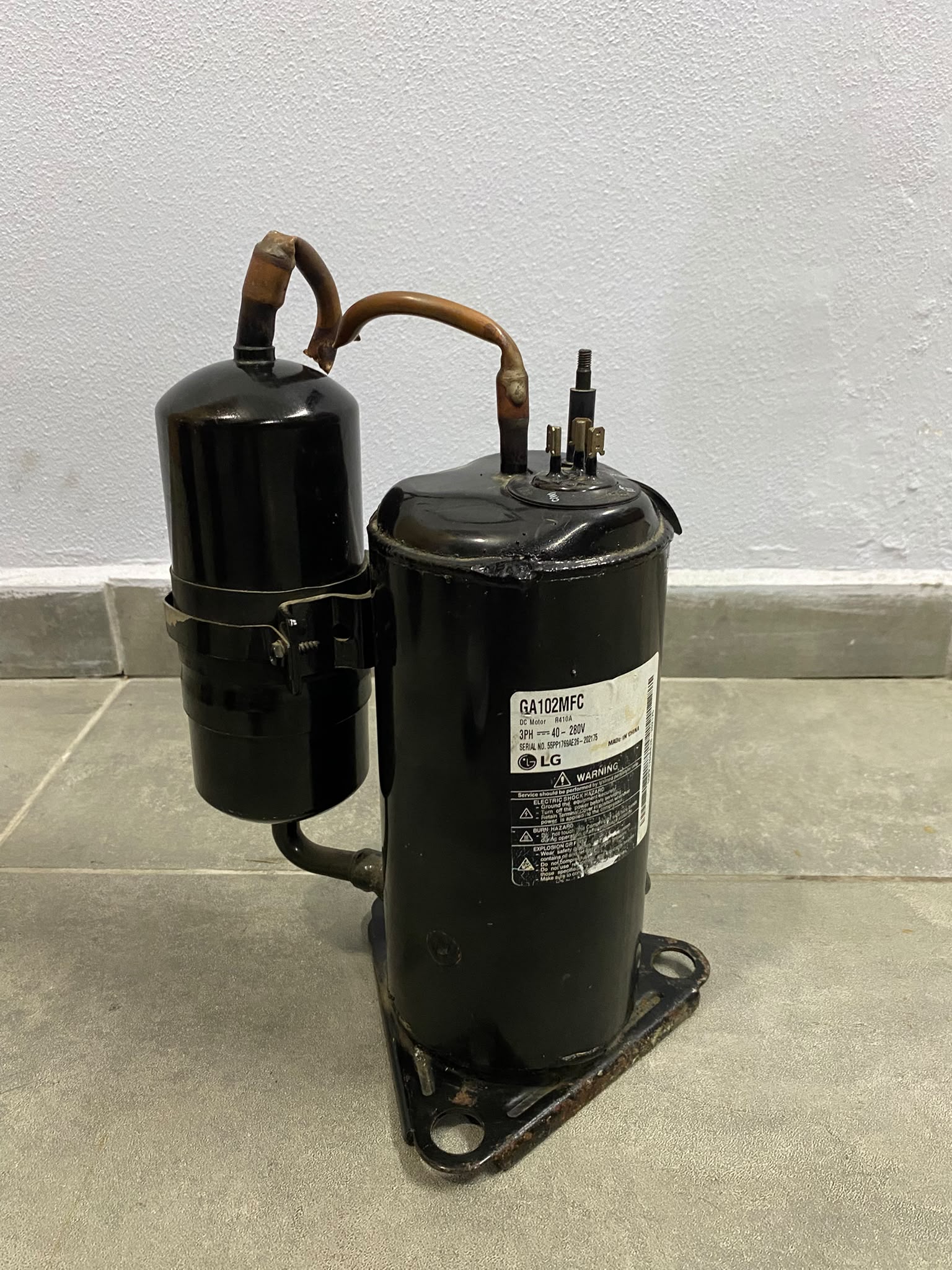 LG GA102MFC Inverter Rotary Klima Kompresörü | Orijinal Yedek Parça