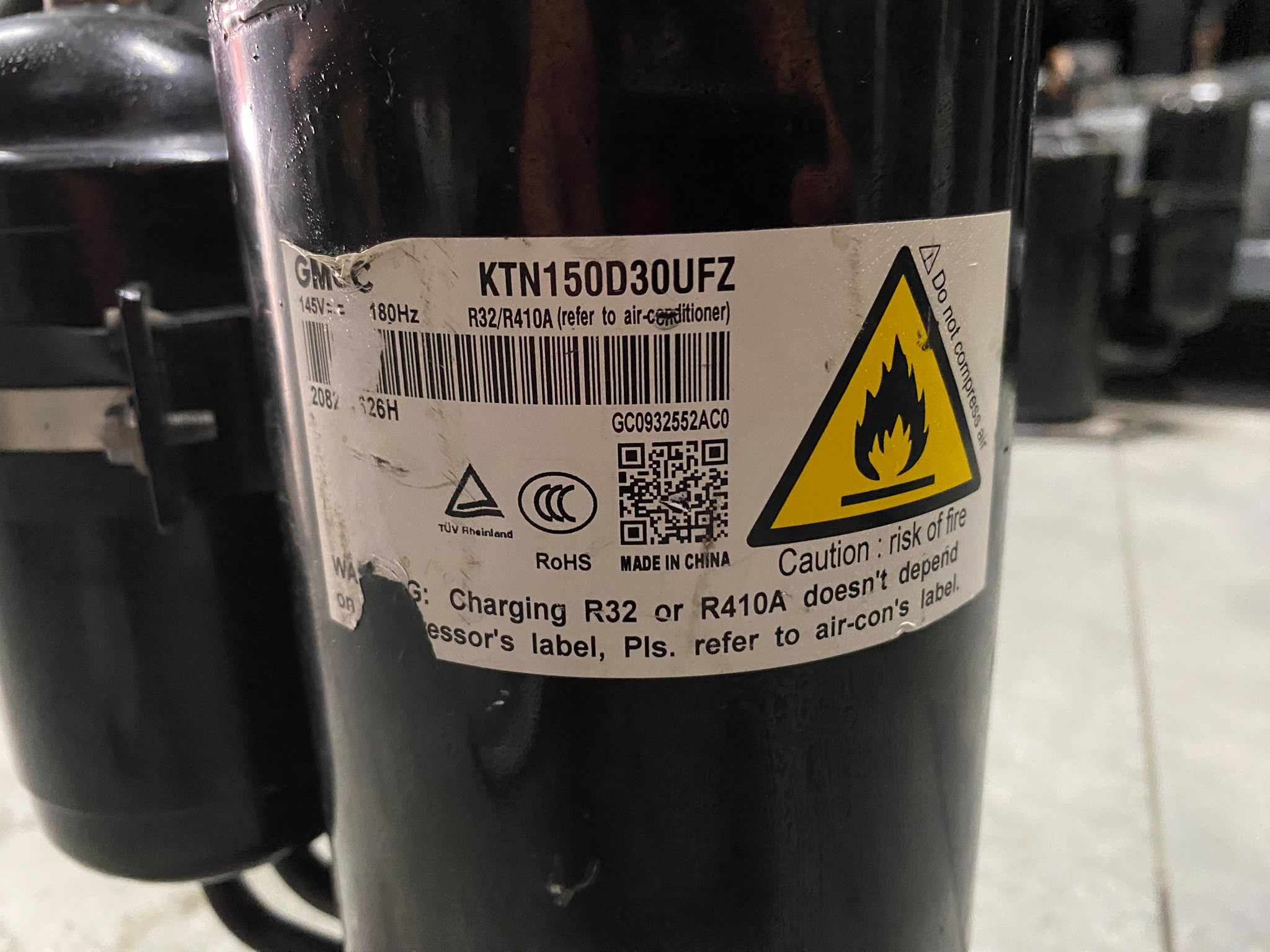 GMCC KTN150D30UFZ DC Inverter Rotary Klima Kompresörü | Orijinal Yedek Parça
