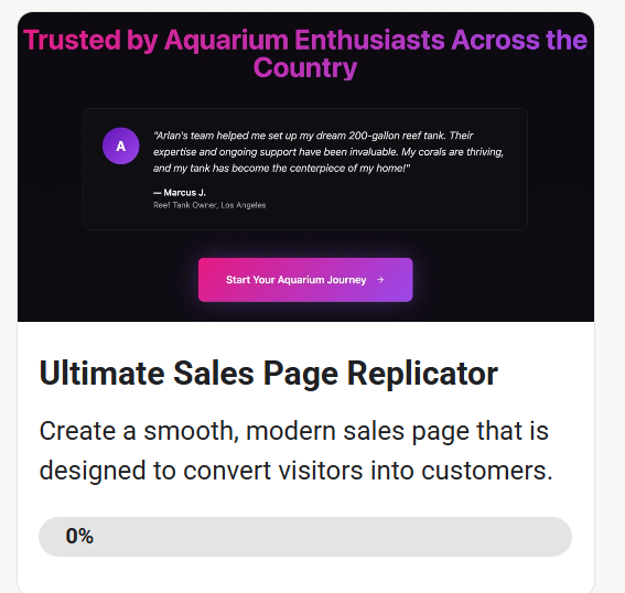 Ultimate Sales Page Replicator