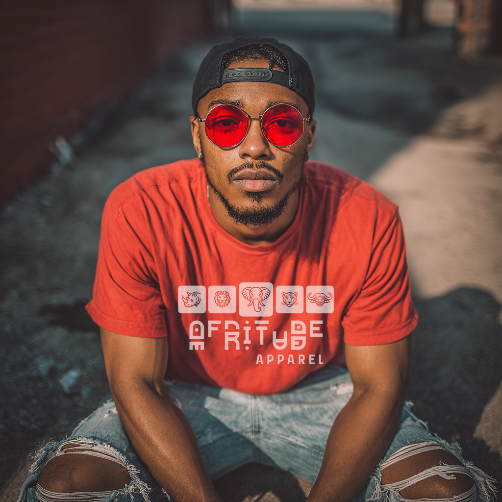 Afritude Red Graphic T-Shirt