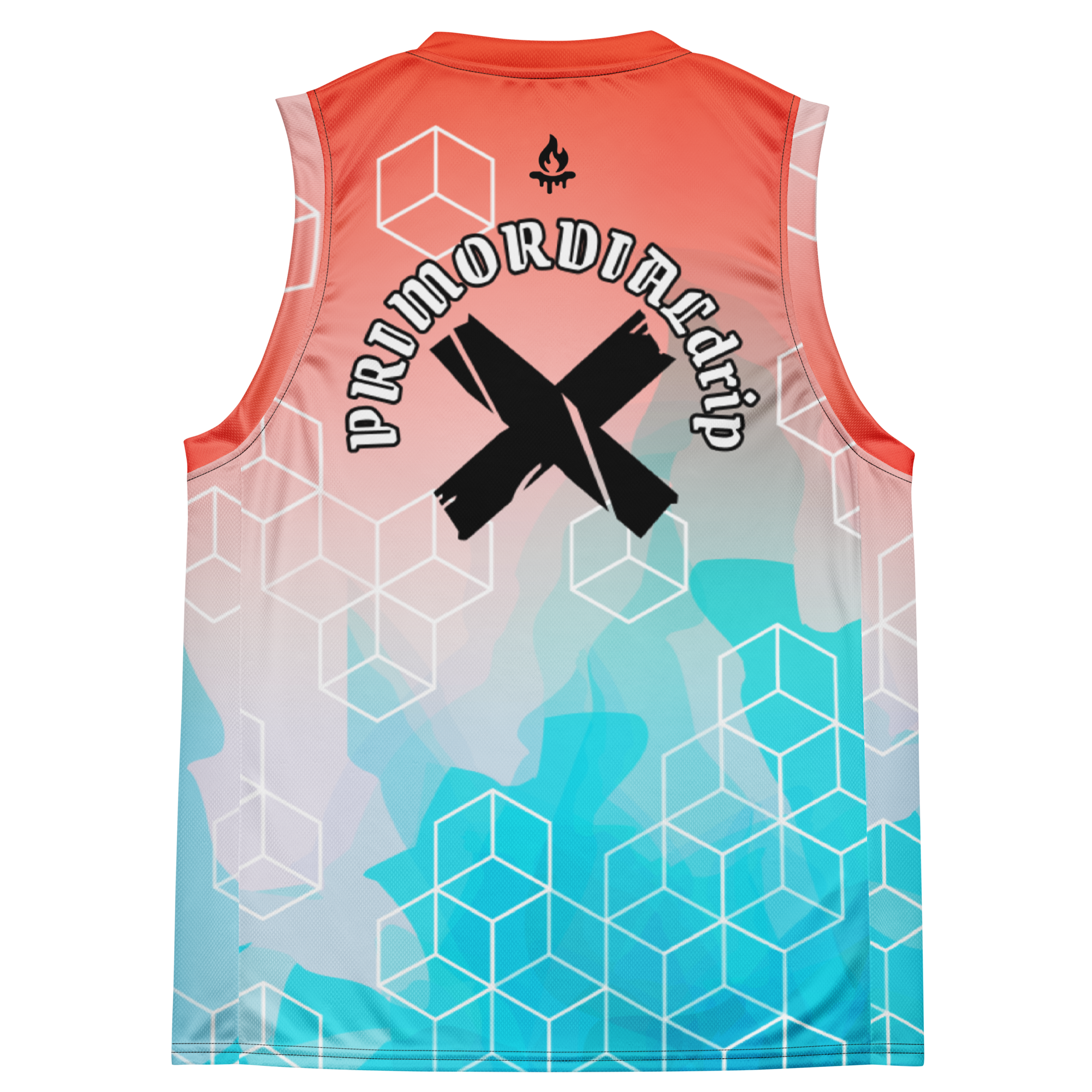 Recycled unisex basketball PRIMORDIALdrip Jersey