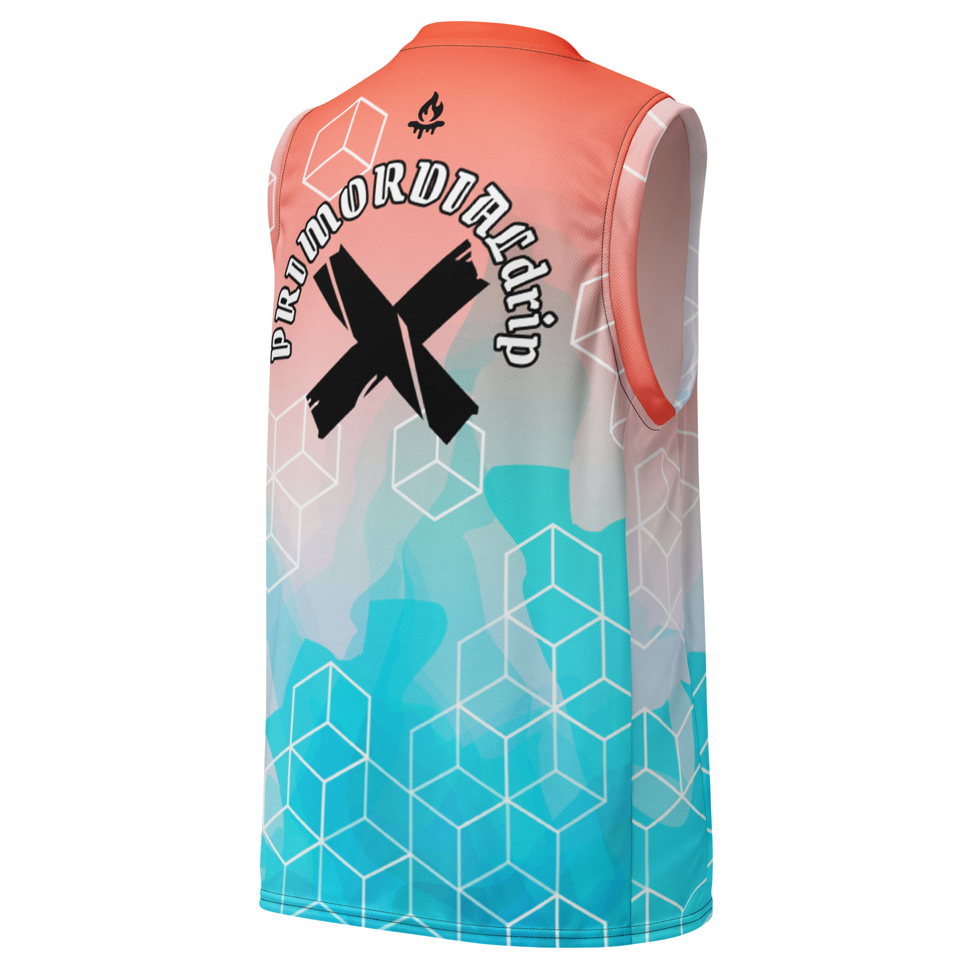 Recycled unisex basketball PRIMORDIALdrip Jersey