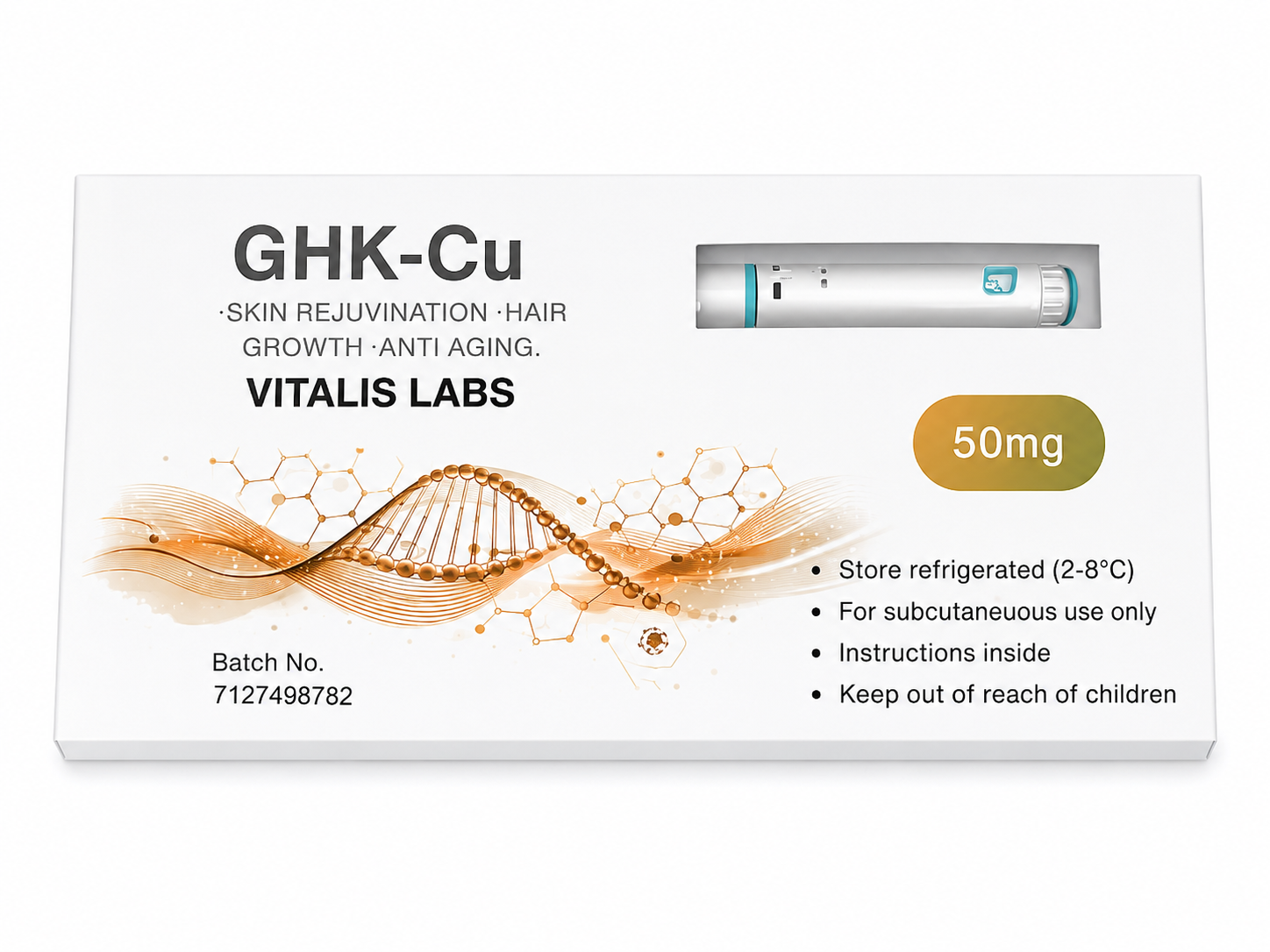 GHK-Cu 50mg auto inject pen kit
