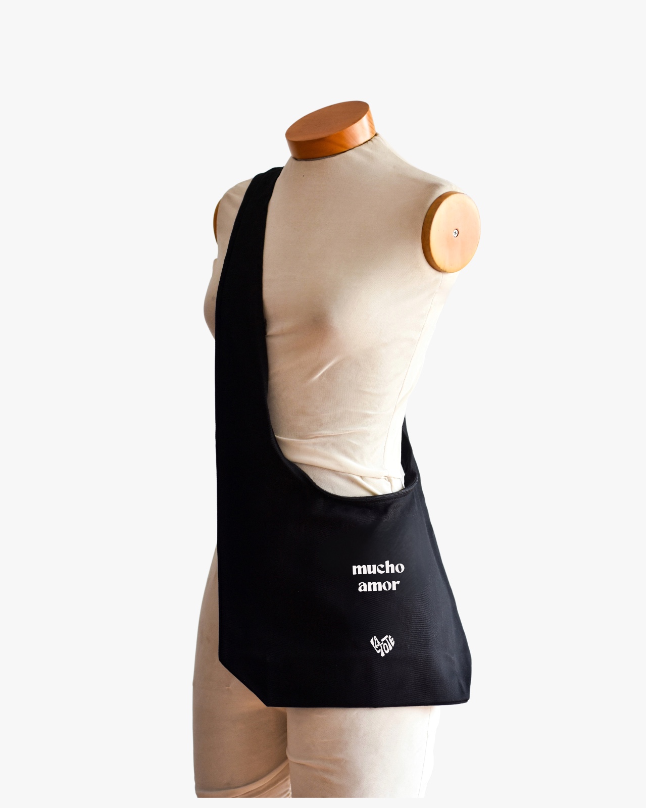 Bolso Terciado 'Mucho Amor' Negro