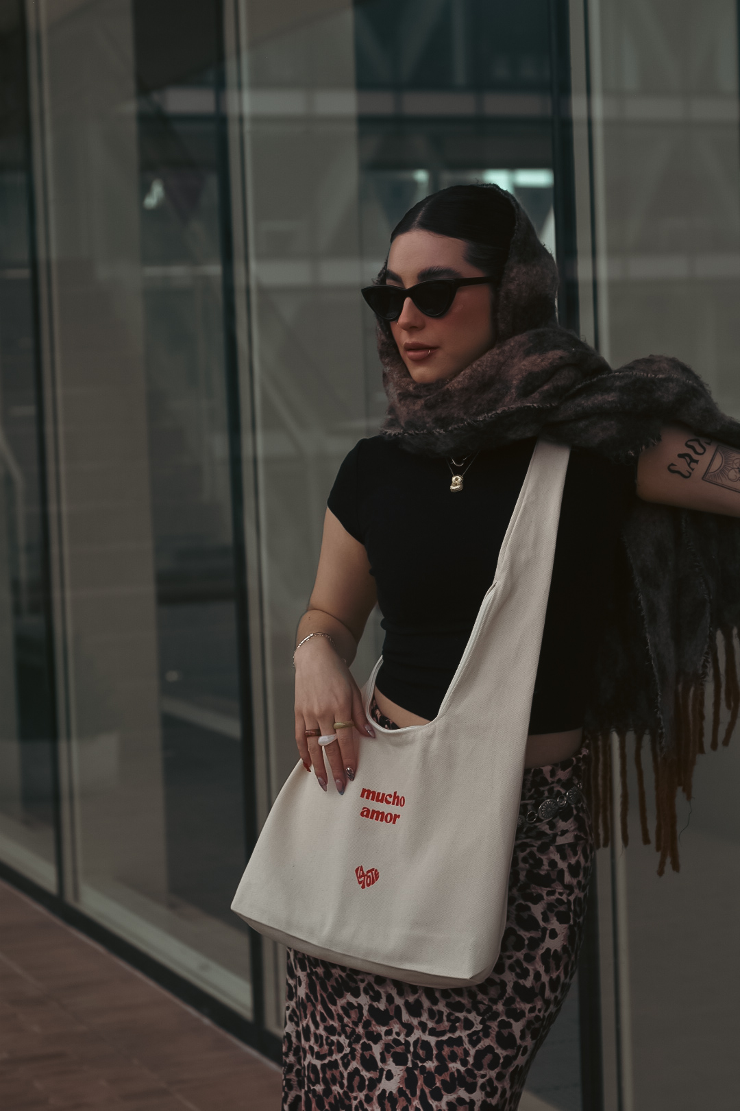 Bolso Terciado 'Mucho Amor' Hueso