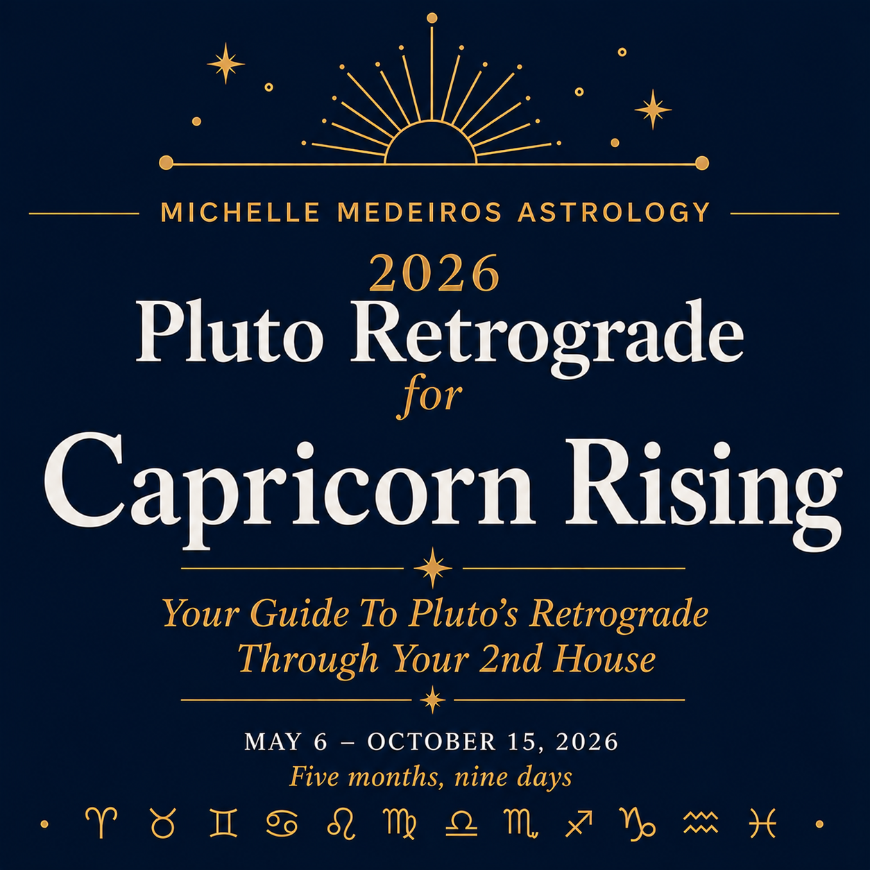 2026 Pluto Retrograde in Aquarius — Capricorn Rising