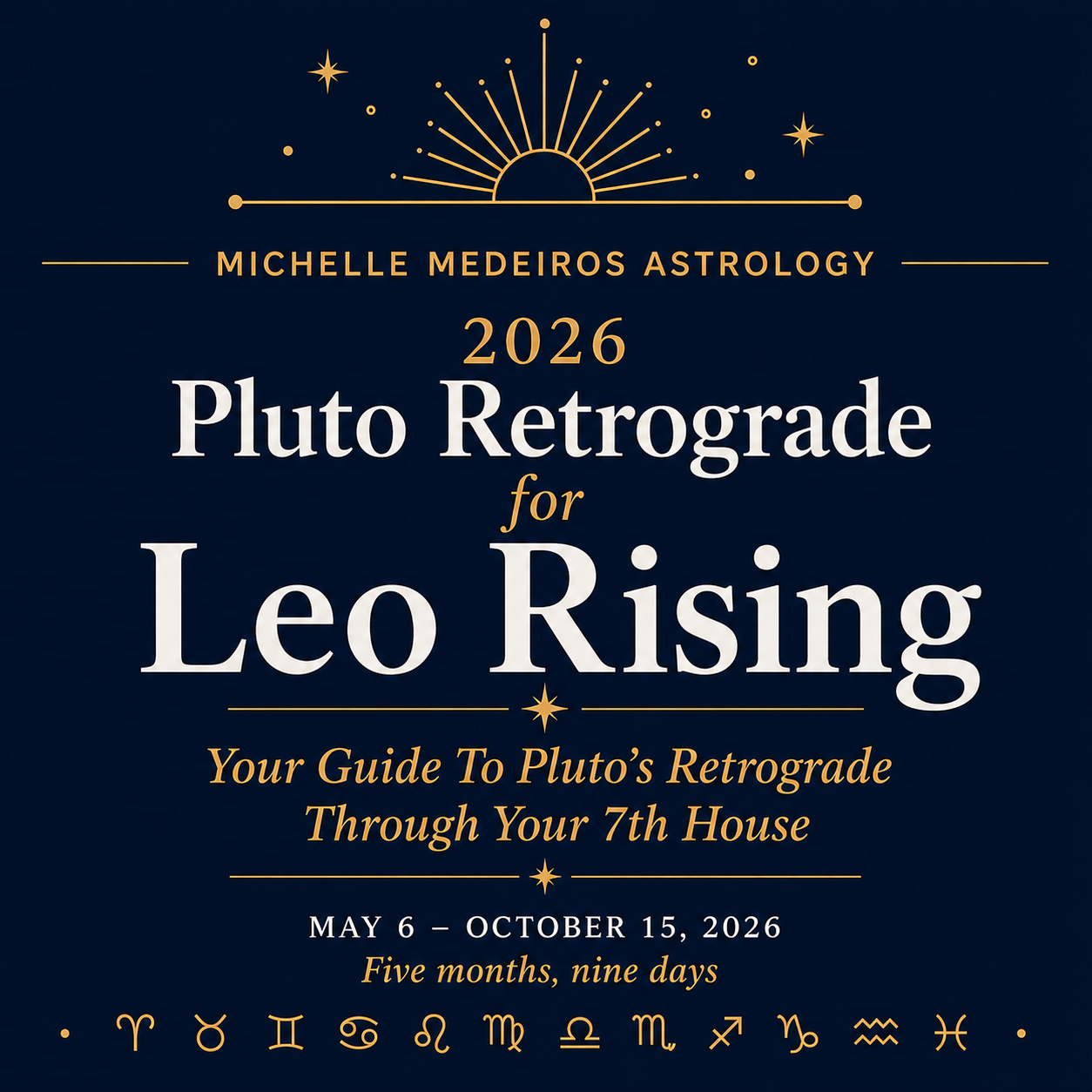 2026 Pluto Retrograde in Aquarius — Leo Rising