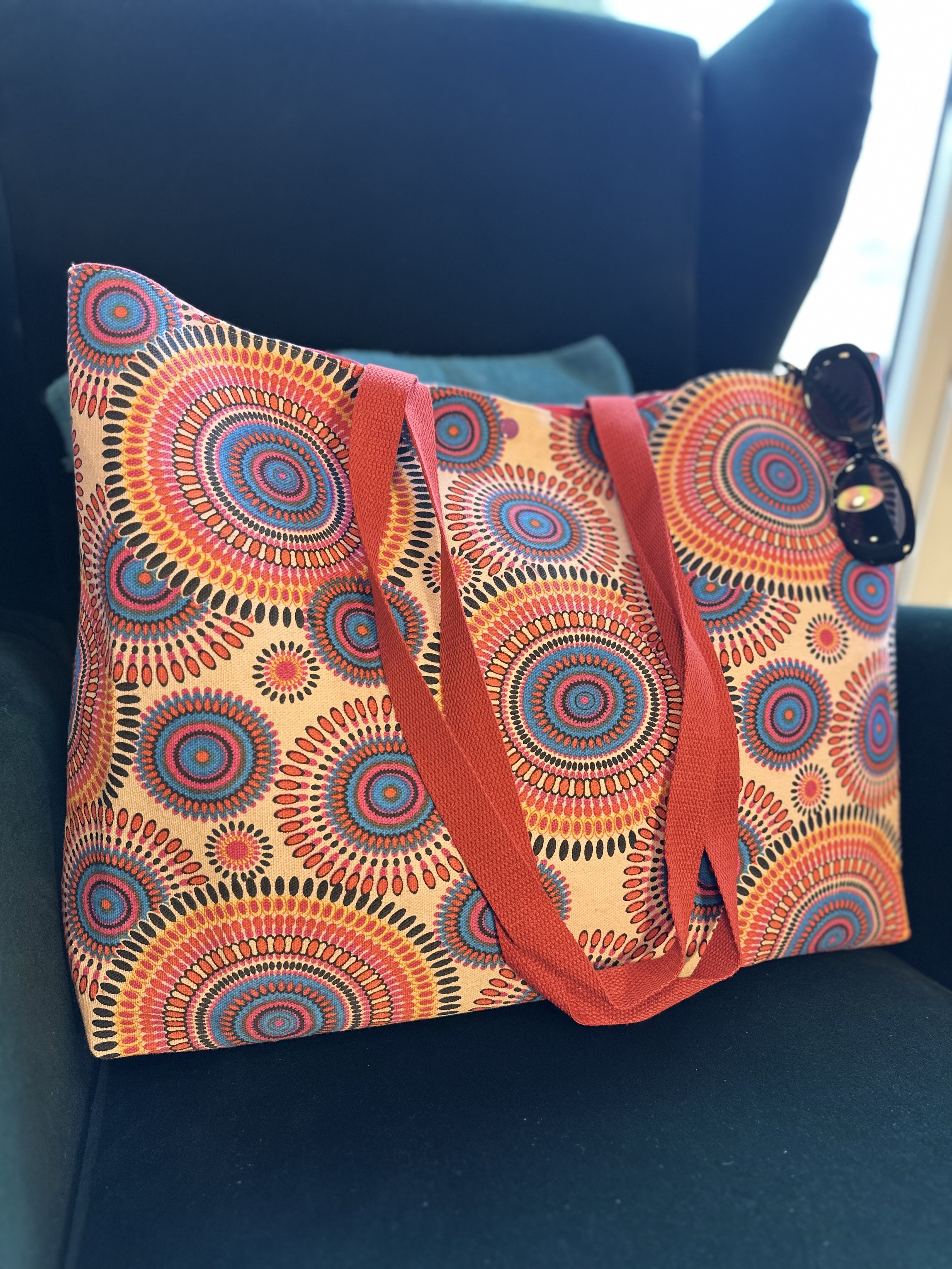 Saco círculos colorido