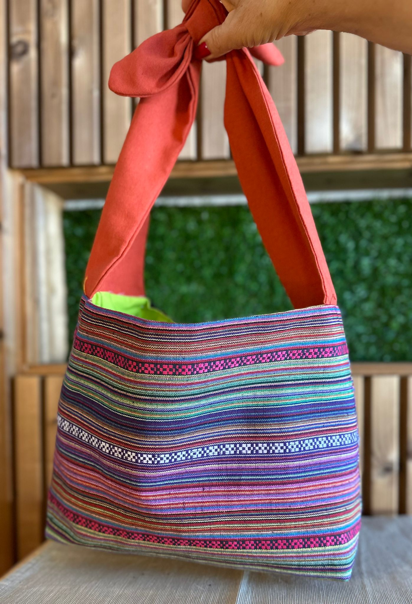 Bolsa Colorida de Tecido