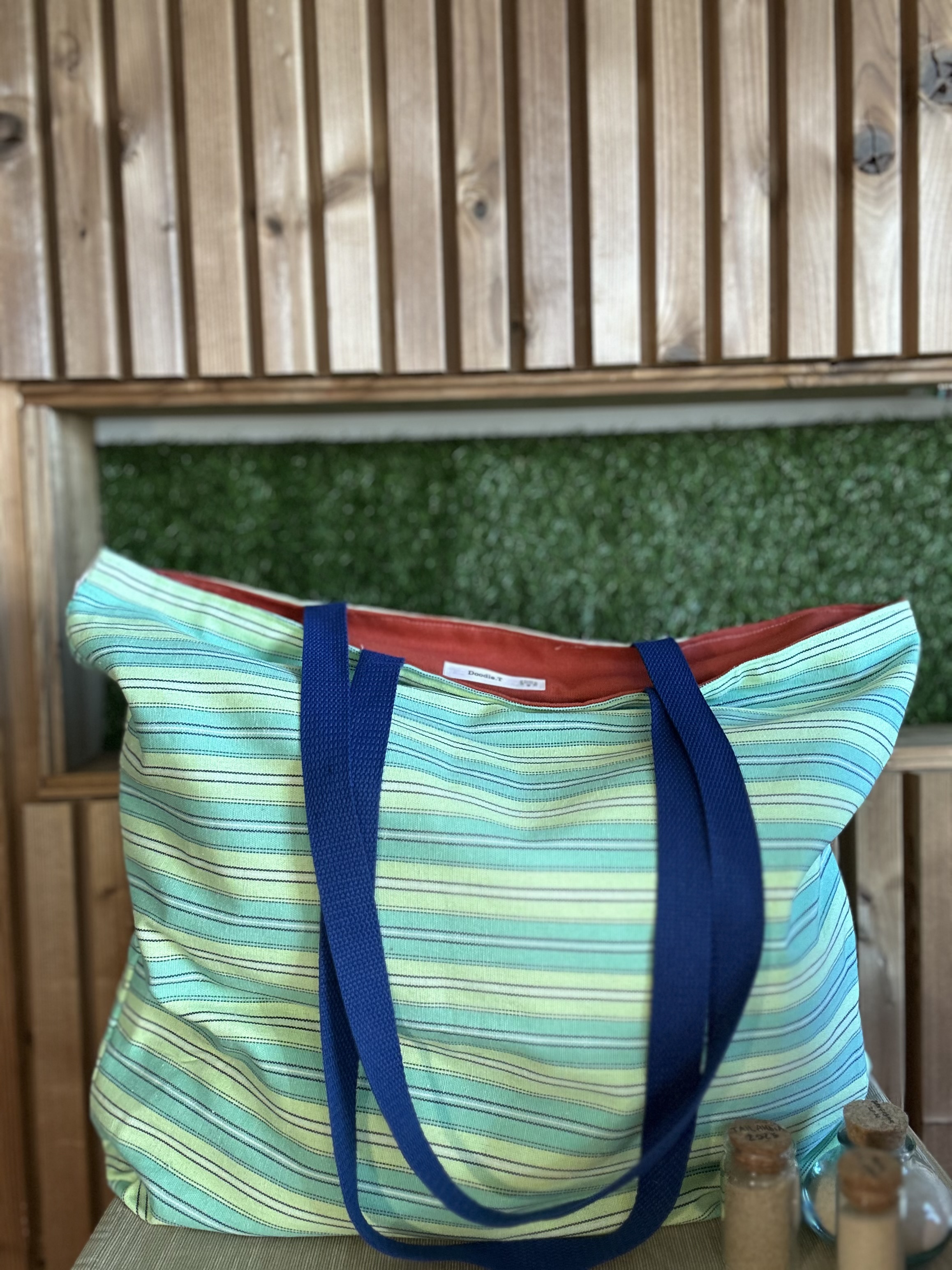 Bolsa de Listrada Verde