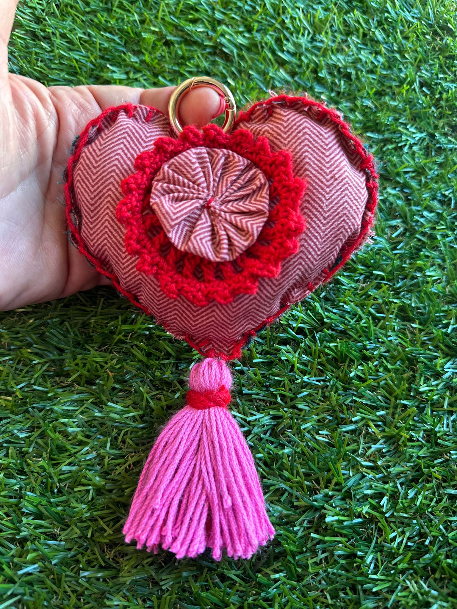 Chaveiros de Coração Artesanais