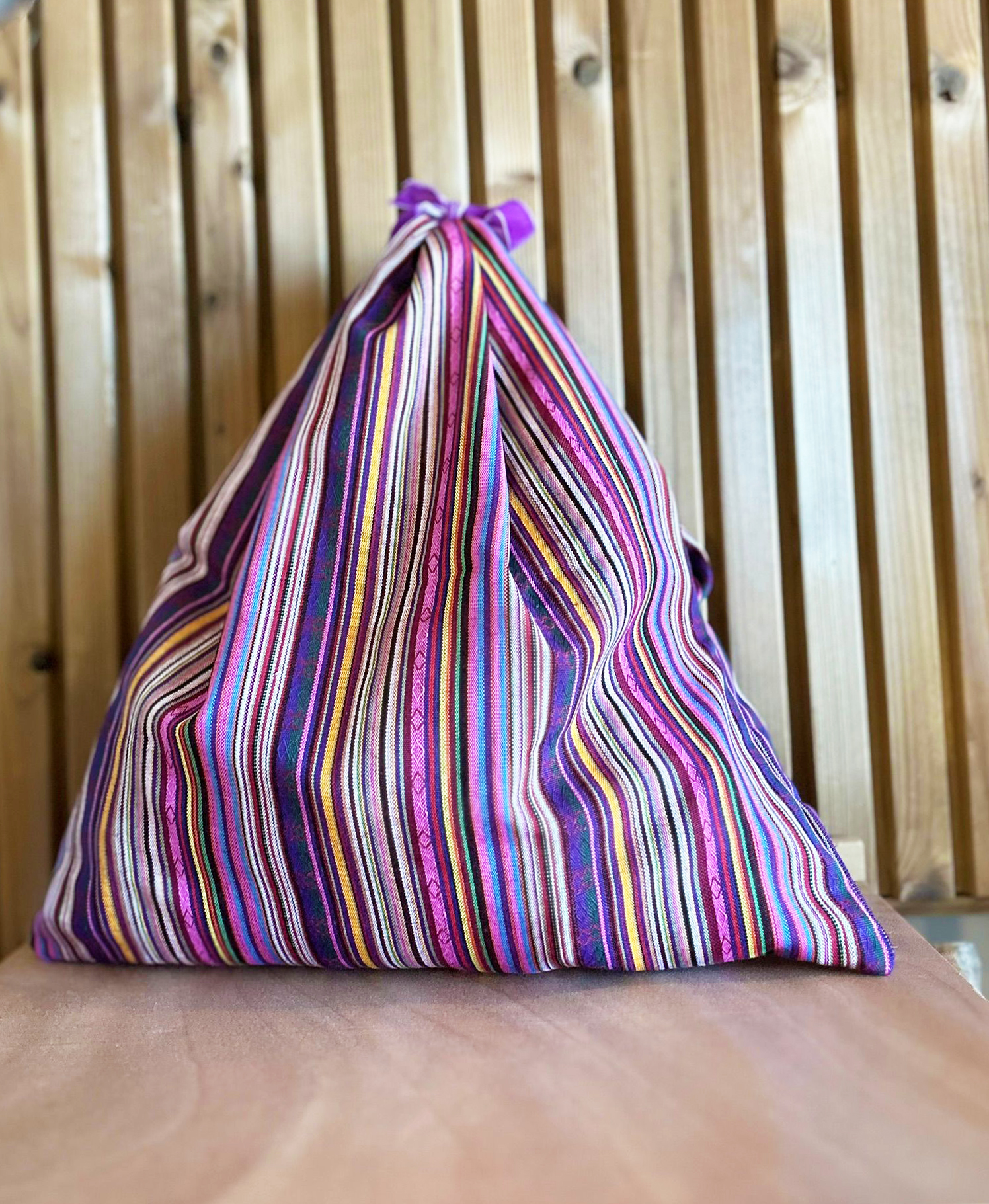 Saco de Algodão Listado