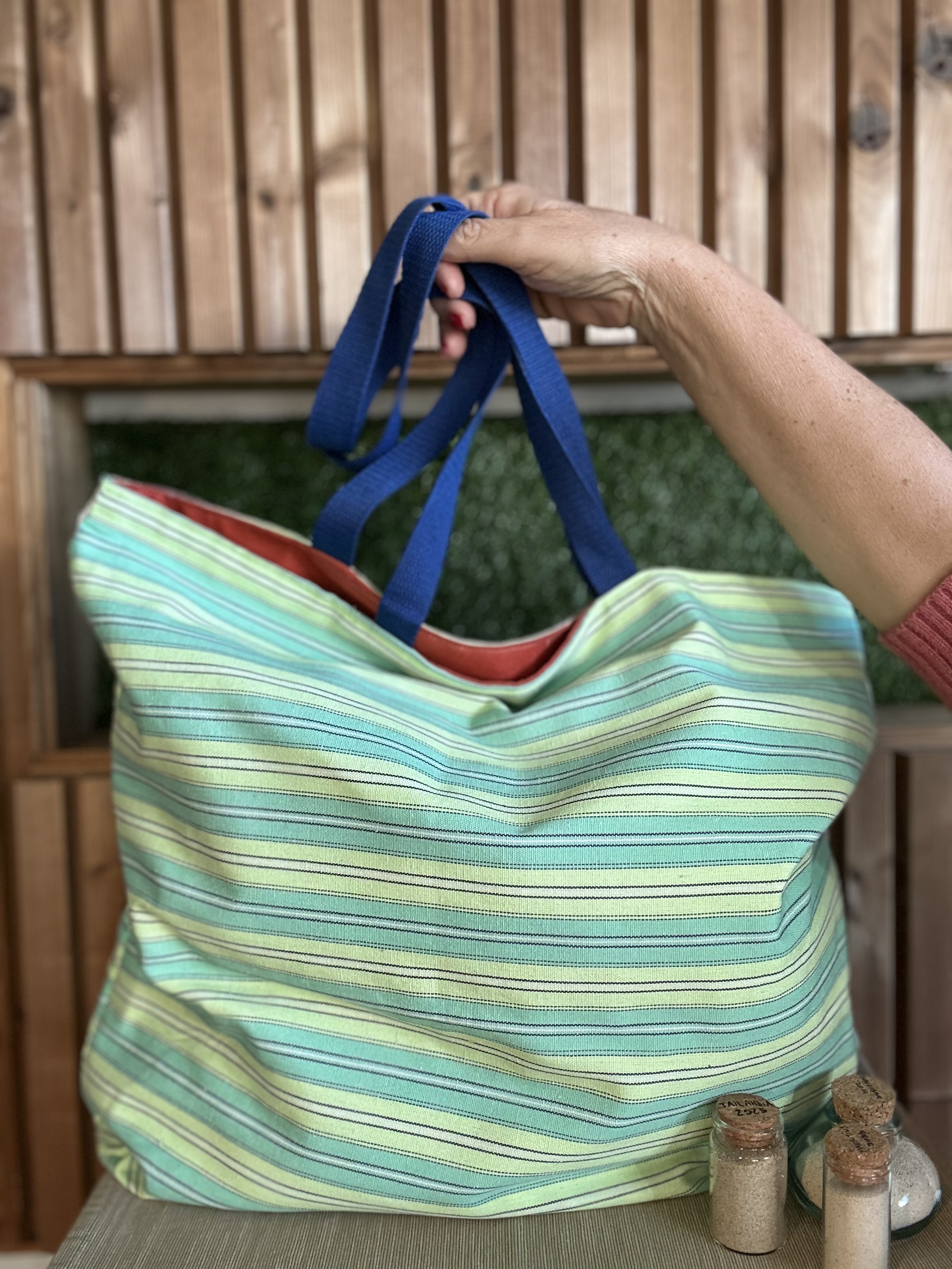 Bolsa de Listrada Verde