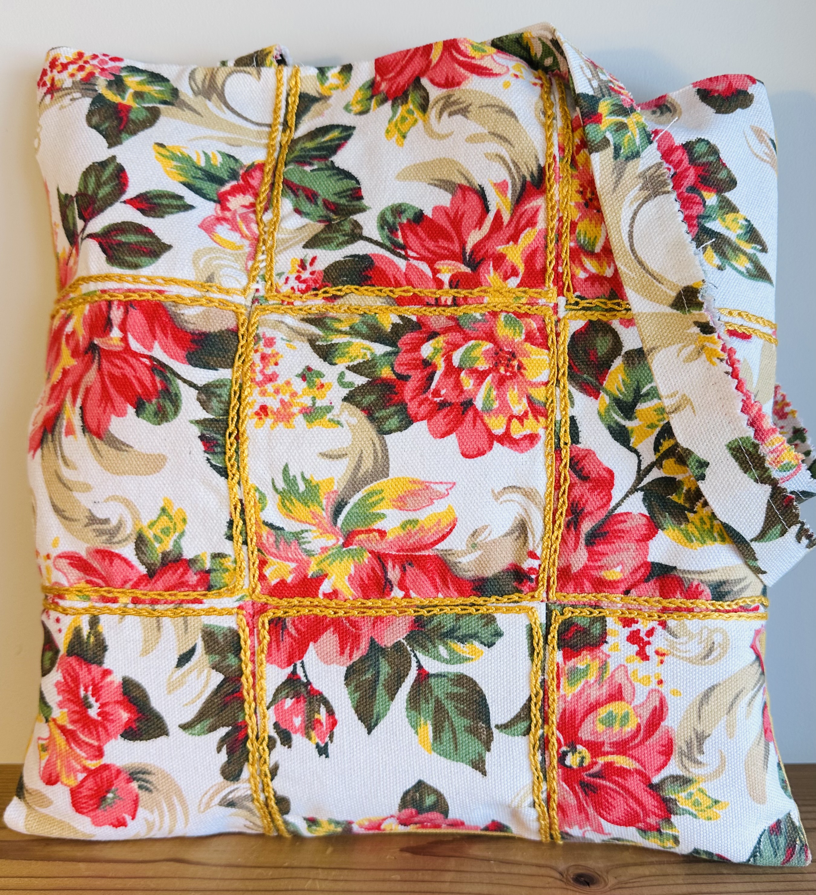 Saco de Patchwork Amarelo