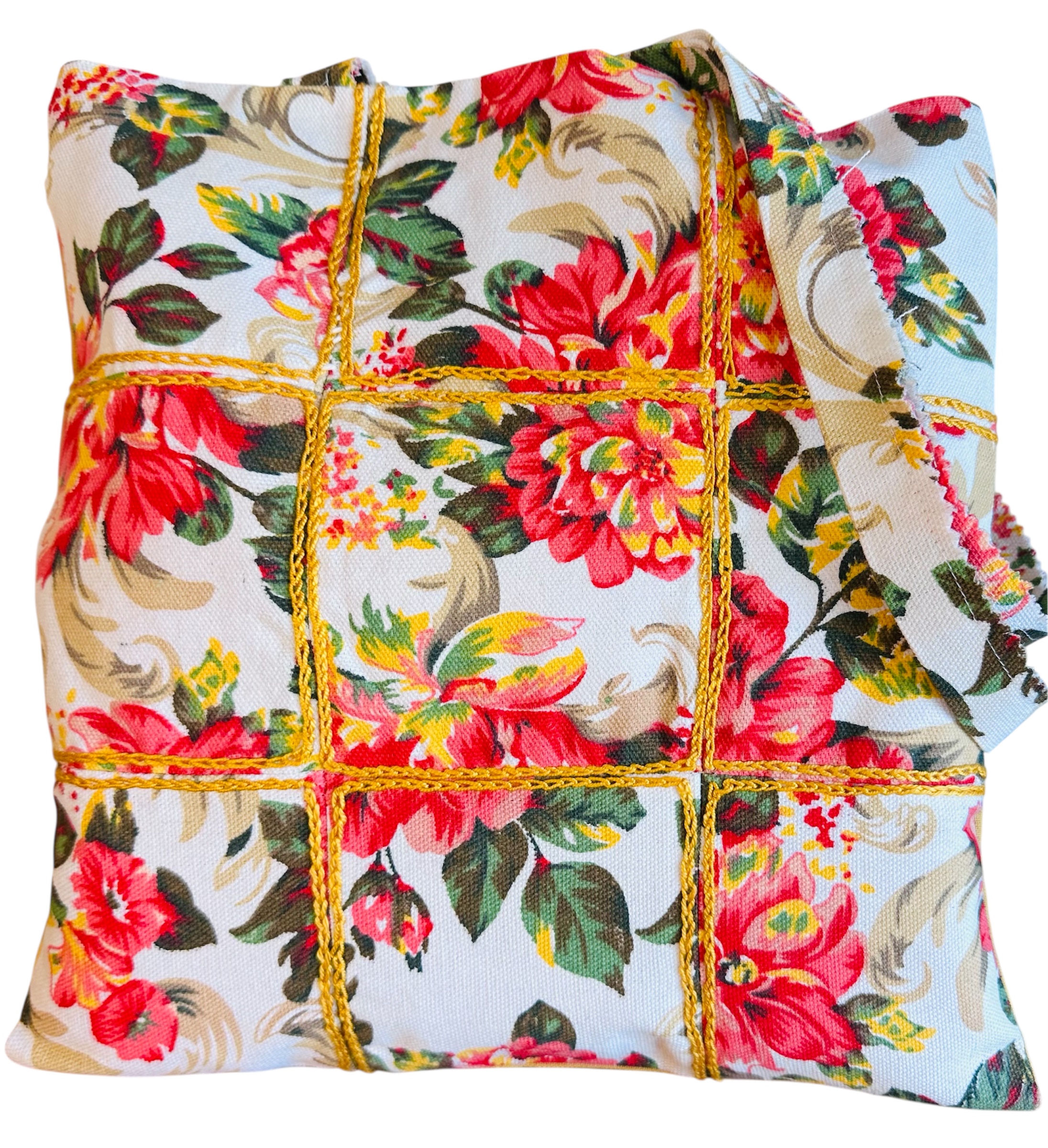 Saco de Patchwork Amarelo