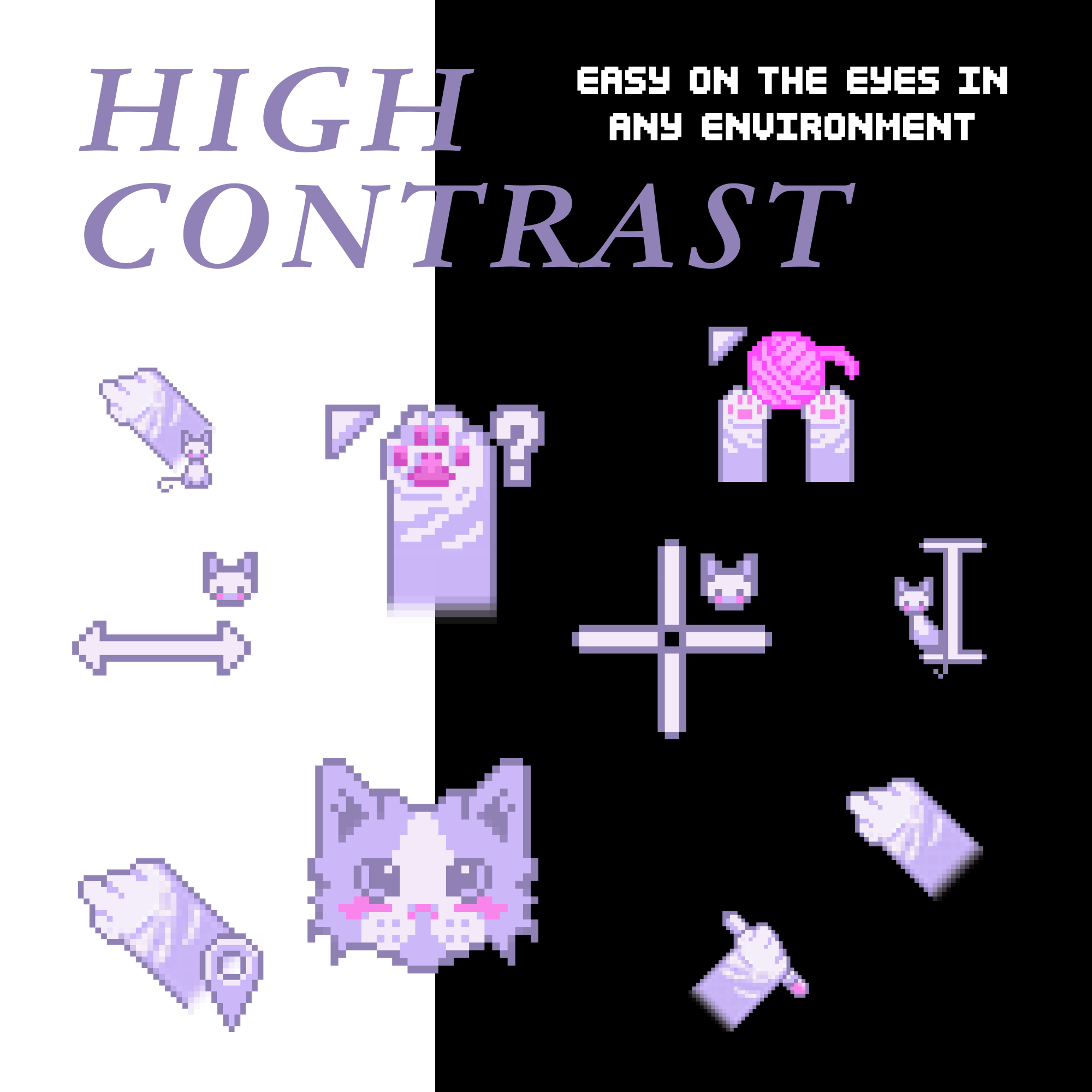 cat-core animated cursors - full aesthetic pack of all 17 states