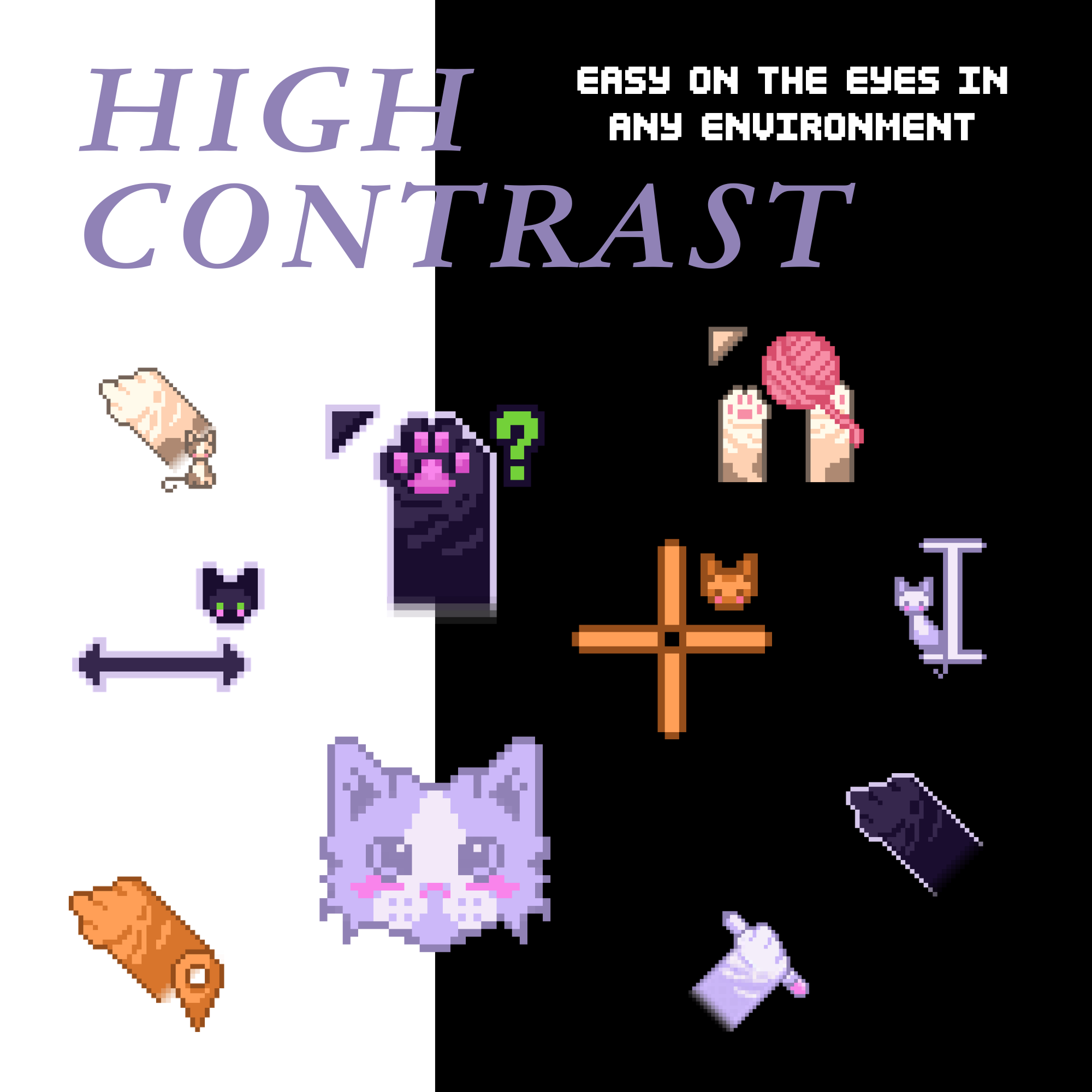 cat-core animated cursor BUNDLE - full aesthetic packs of all 17 states