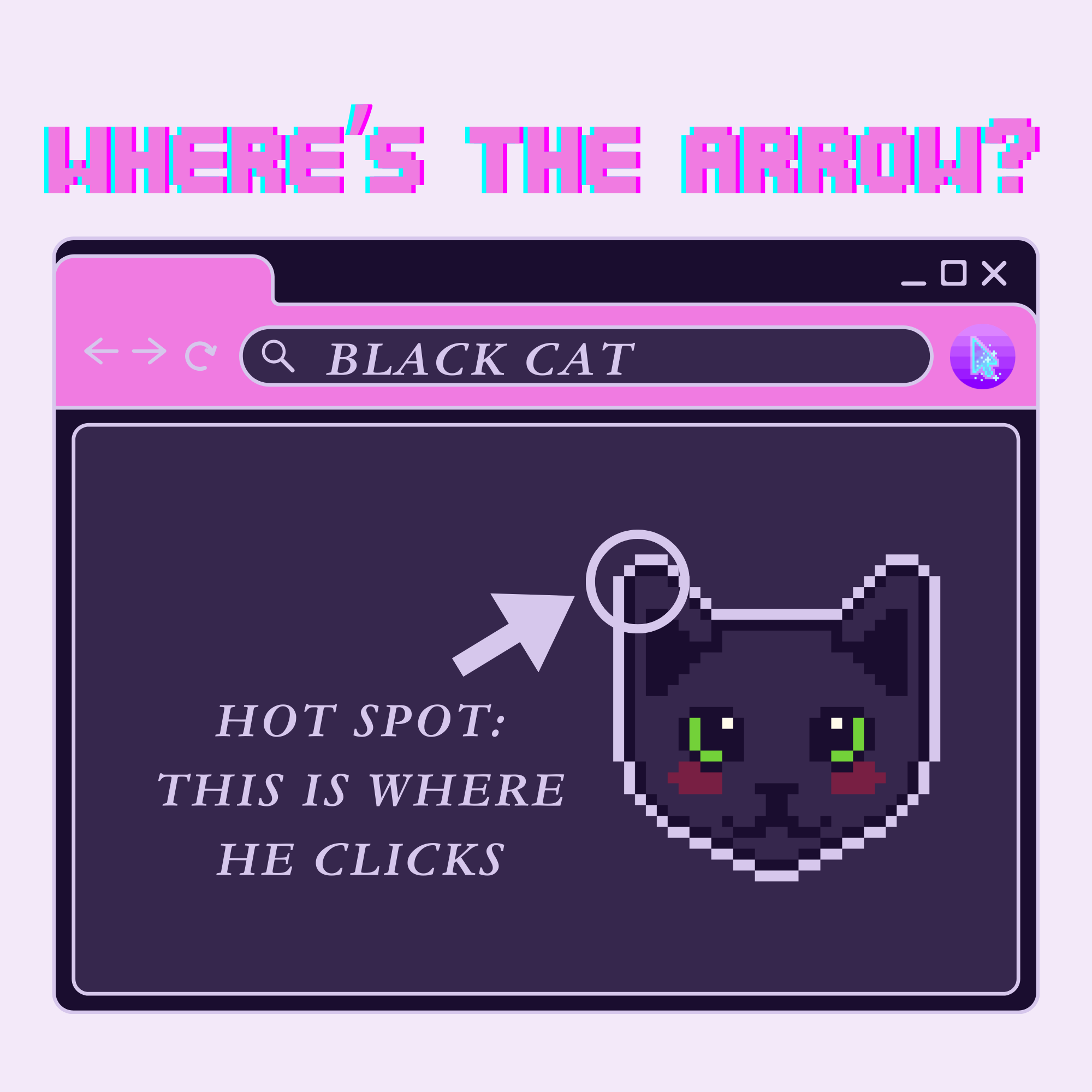 black cat animated cursors - full aesthetic pack of all 17 states 