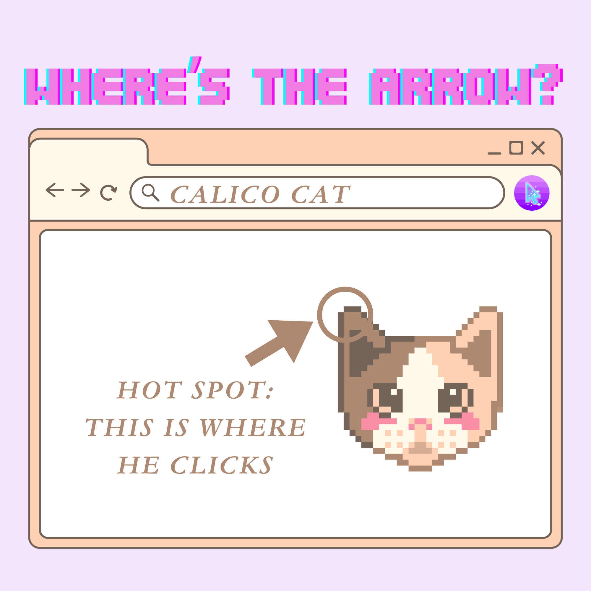 calico cat animated cursors - full aesthetic pack of all 17 states 