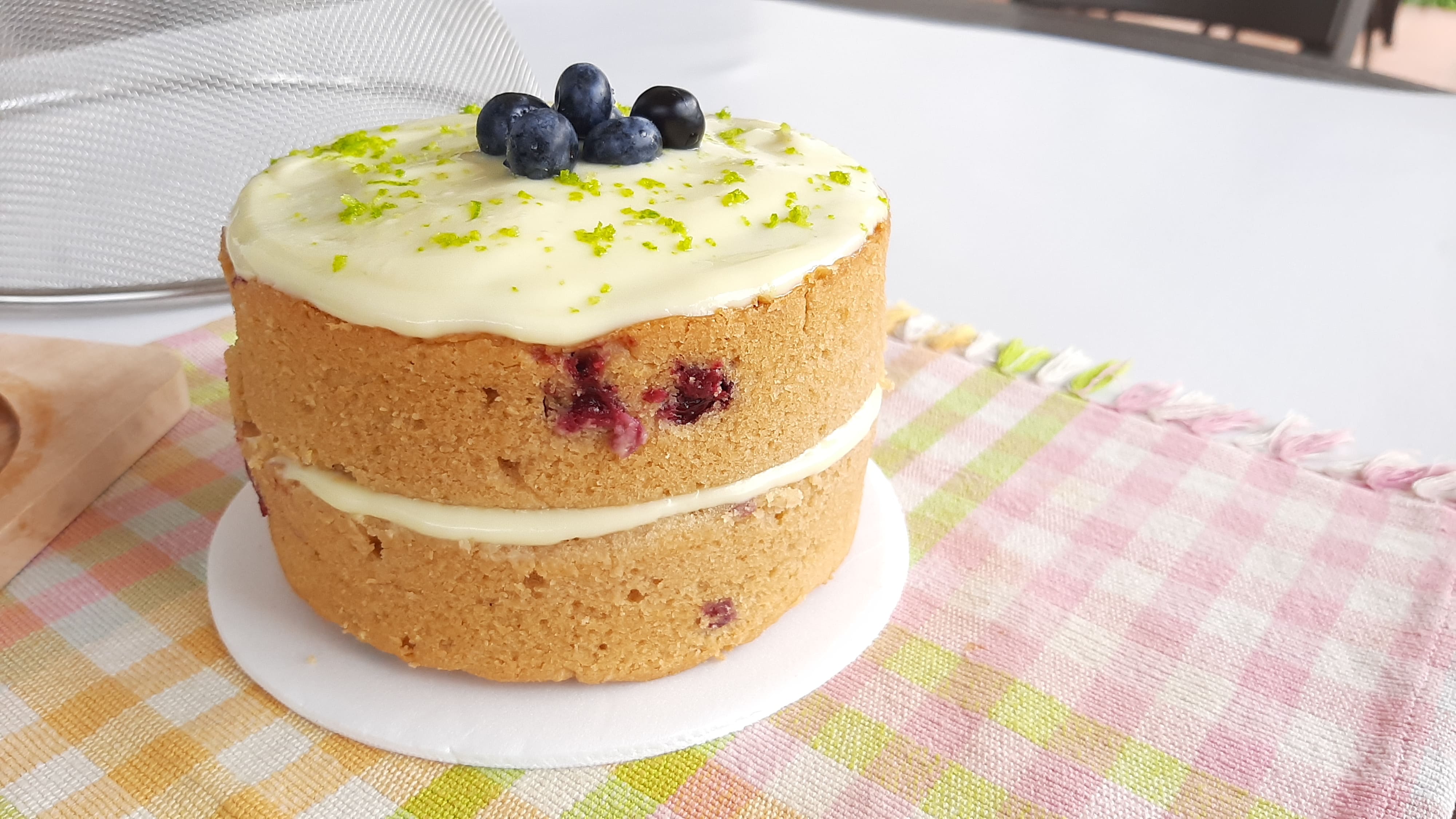 🍋 Torta de Limón y Arándanos