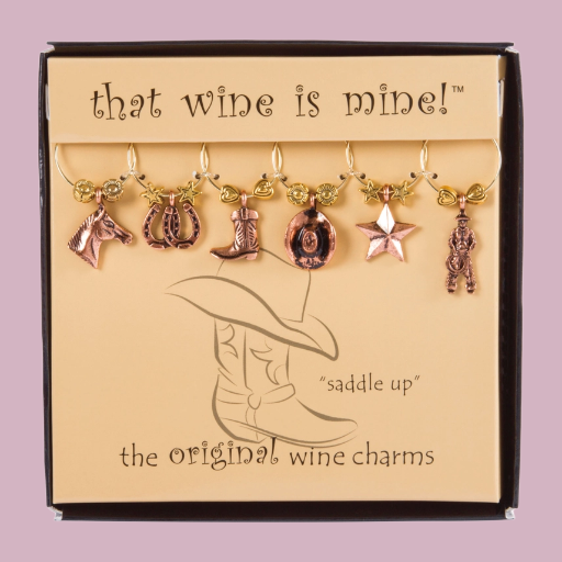 6-Piece Saddle Up Wine Charms