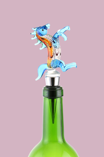 Glass Horse Wine Bottle Stopper