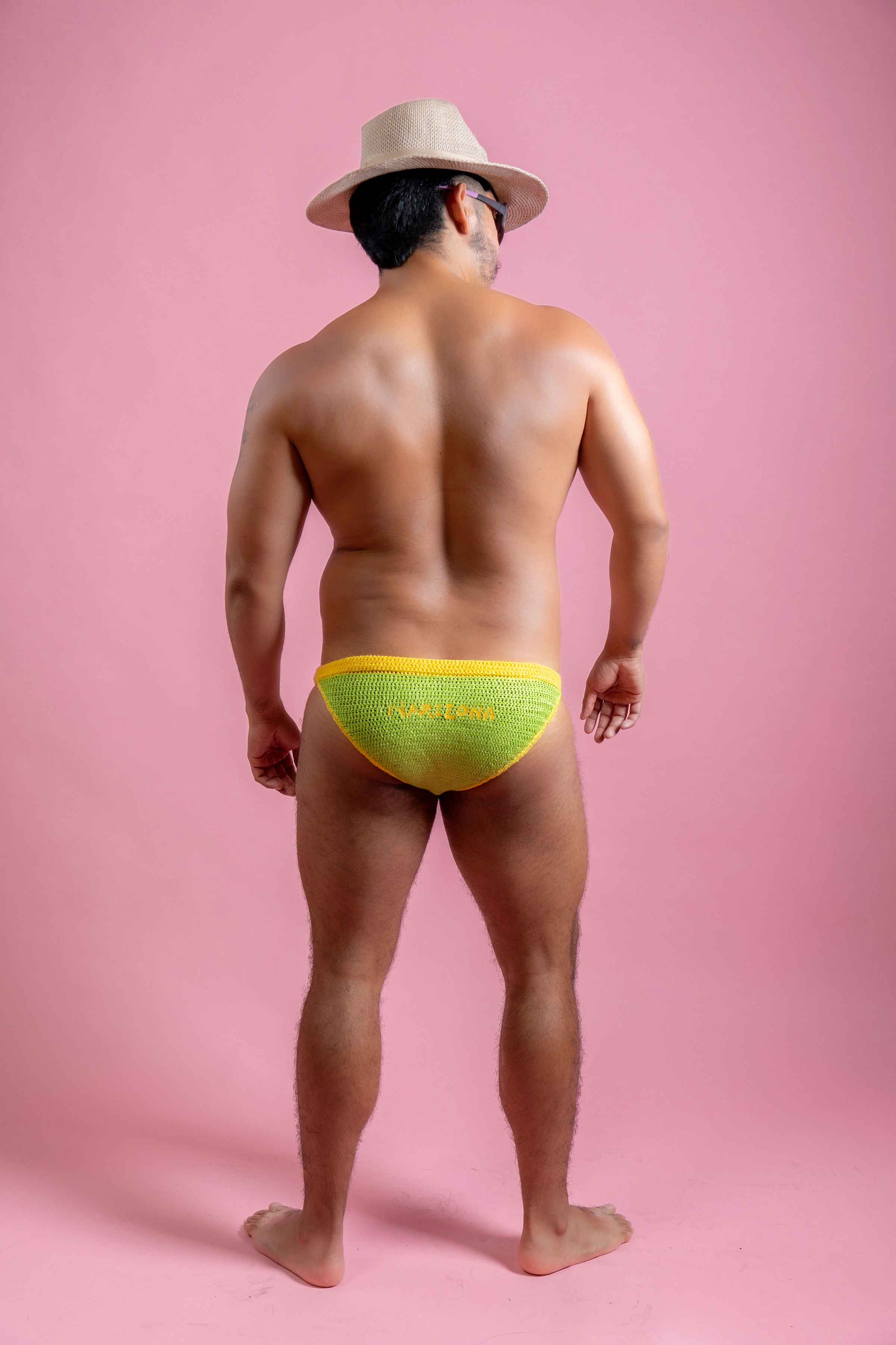 Brazil theme knitted swimsuit 