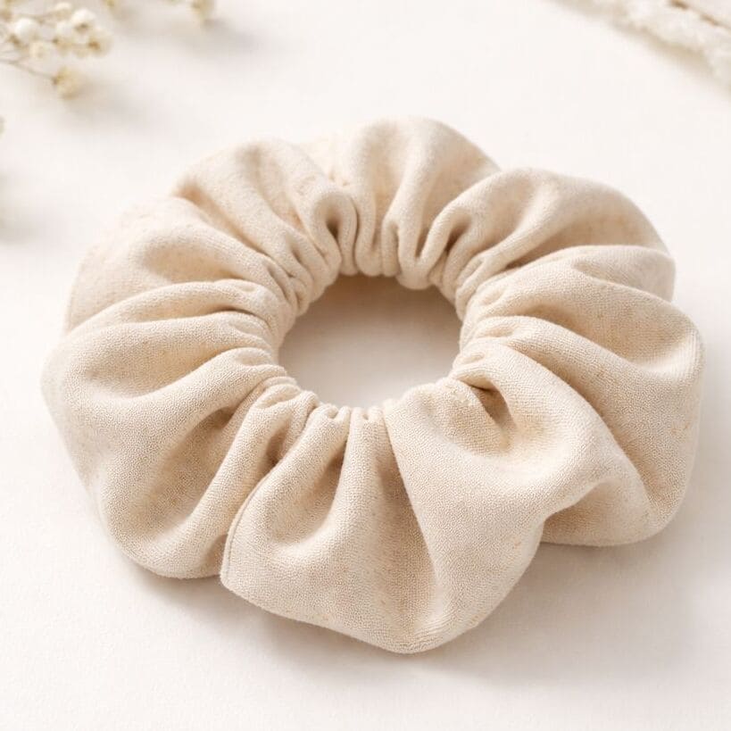 Scrunchie de tela algodon
