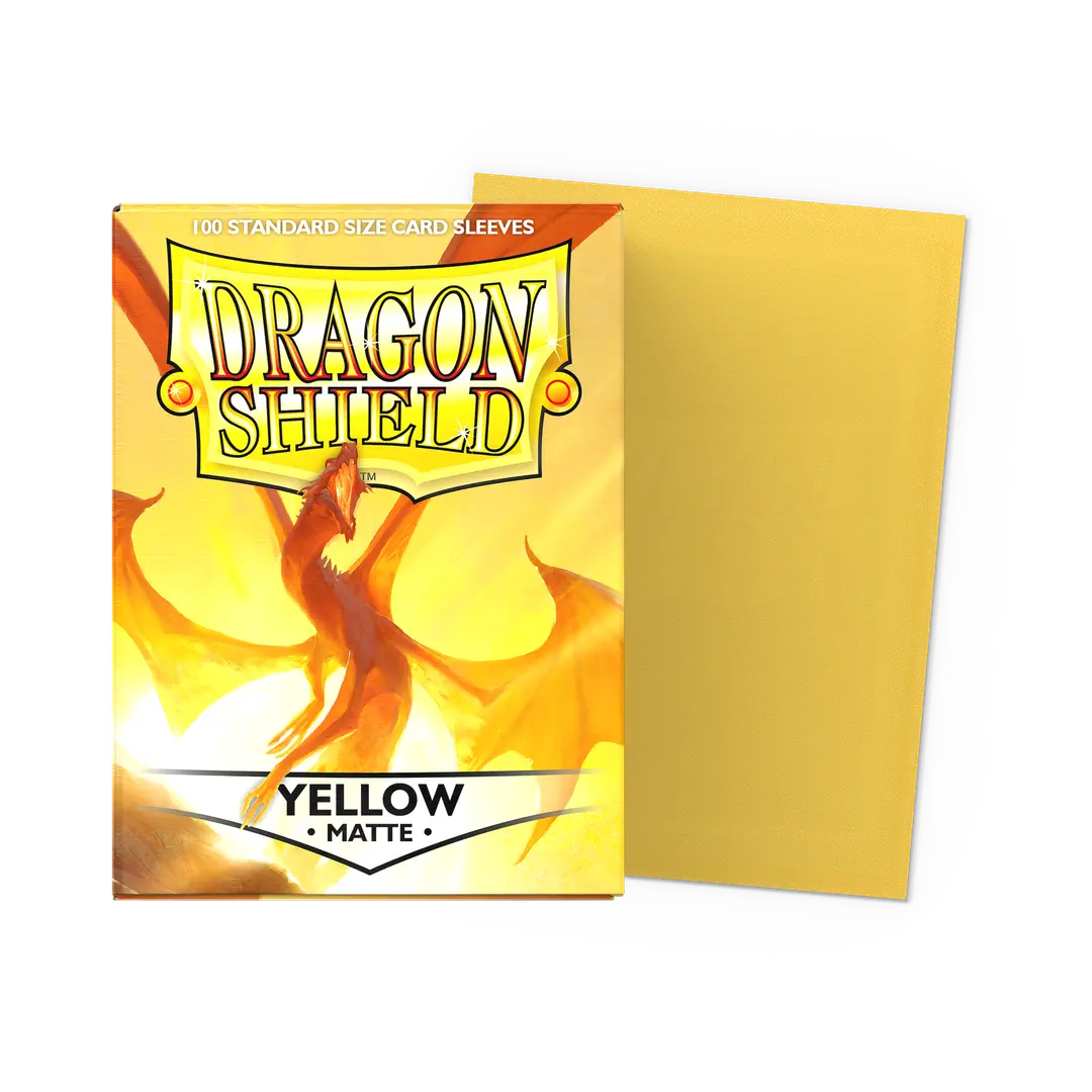 Dragon Shield Fundas Standard Size - Yellow Matte