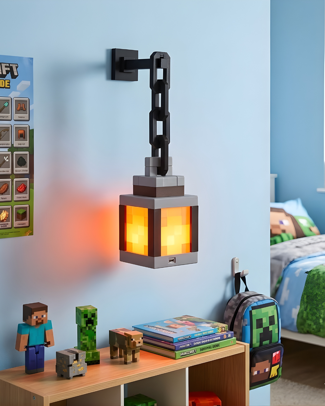Lámpara de Pared Minecraft