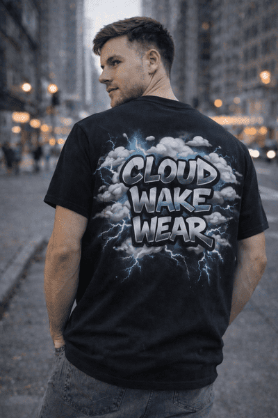 Playera negra Cloud Wake Wear (Hombre)